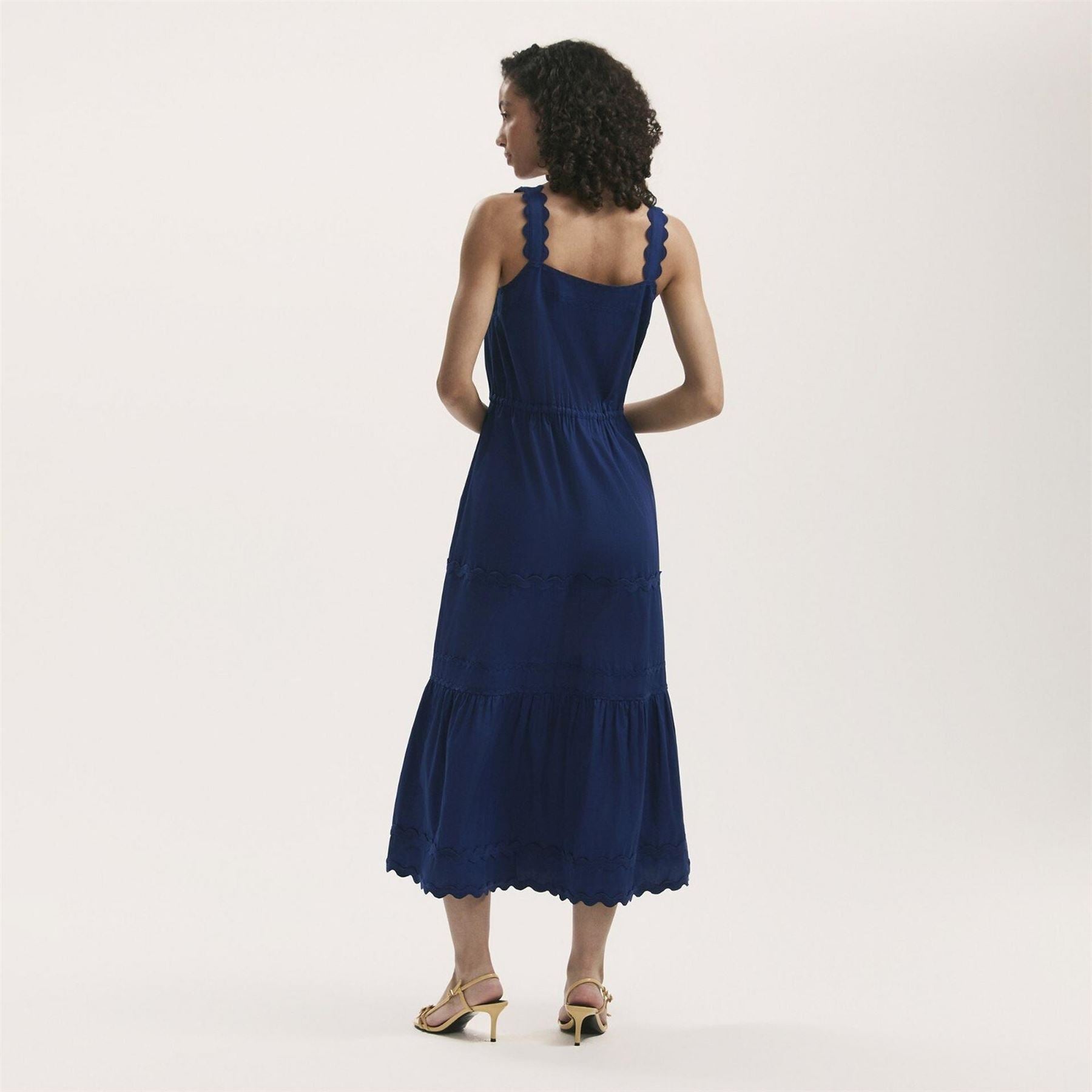 Finery Square Neck Maxi A-Line Dress