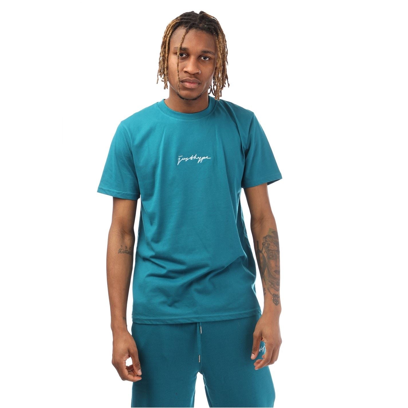 Hype Regular Fit Crew Neck Signature Print T-Shirt