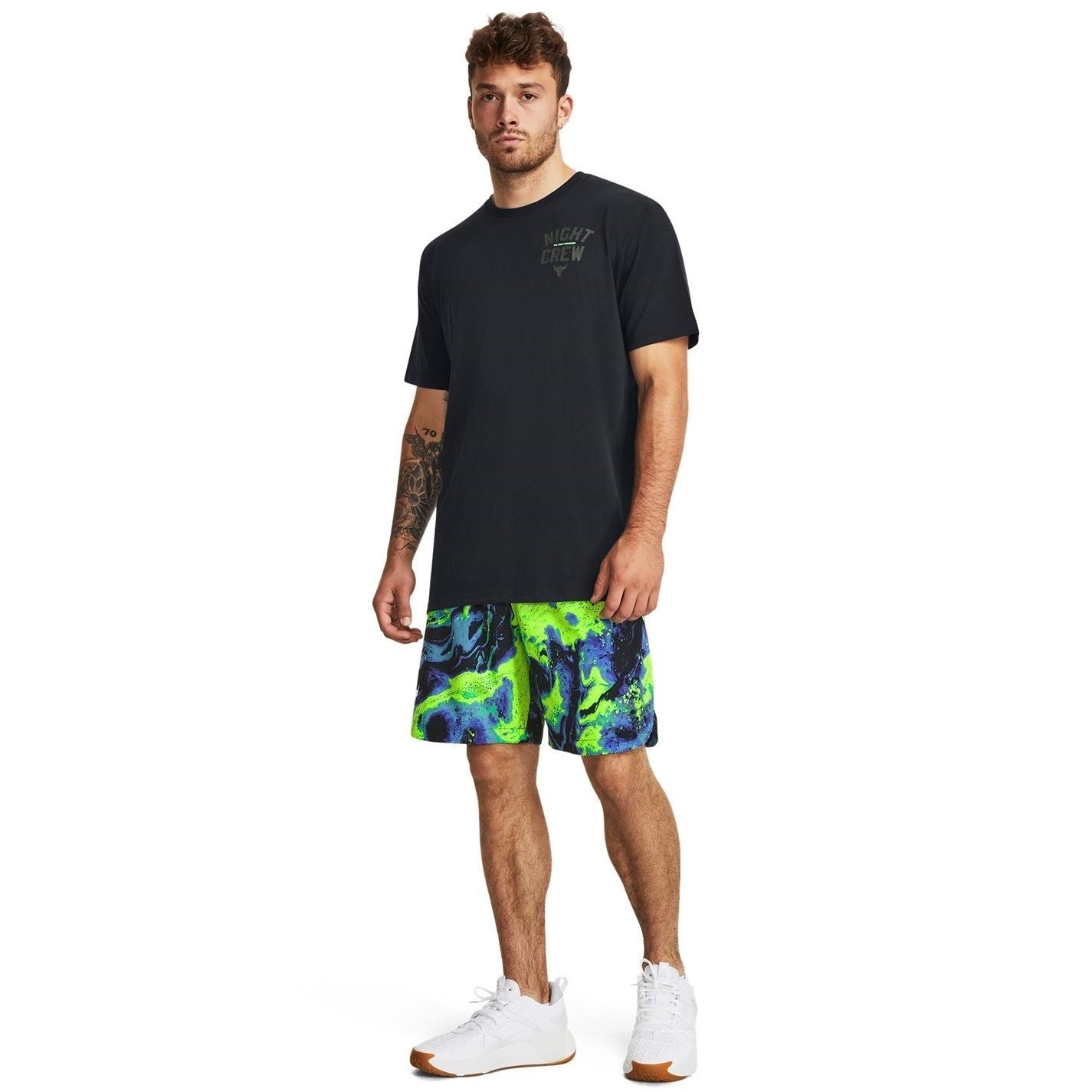 Under Armour Project Rock Night Graphic Crew Neck T-Shirt