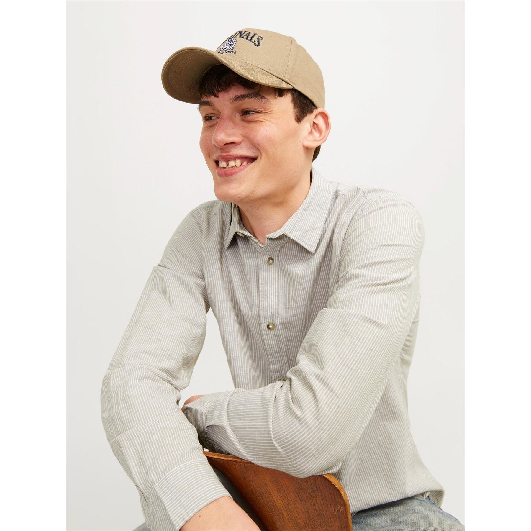 Jack and Jones Regular Fit Linen Long Sleeve Shirt