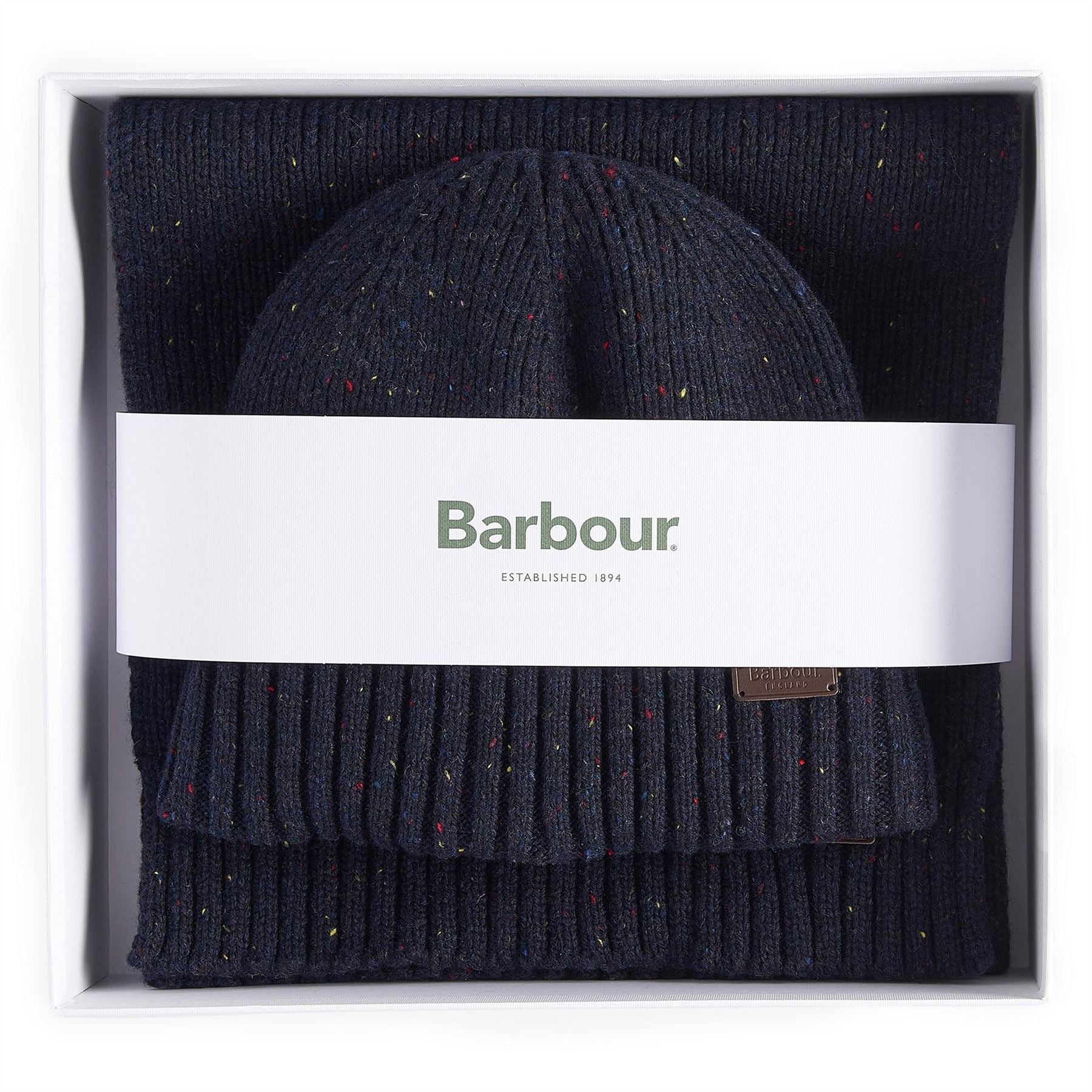 Barbour Fleck Beanie  And  Scarf Gift Set
