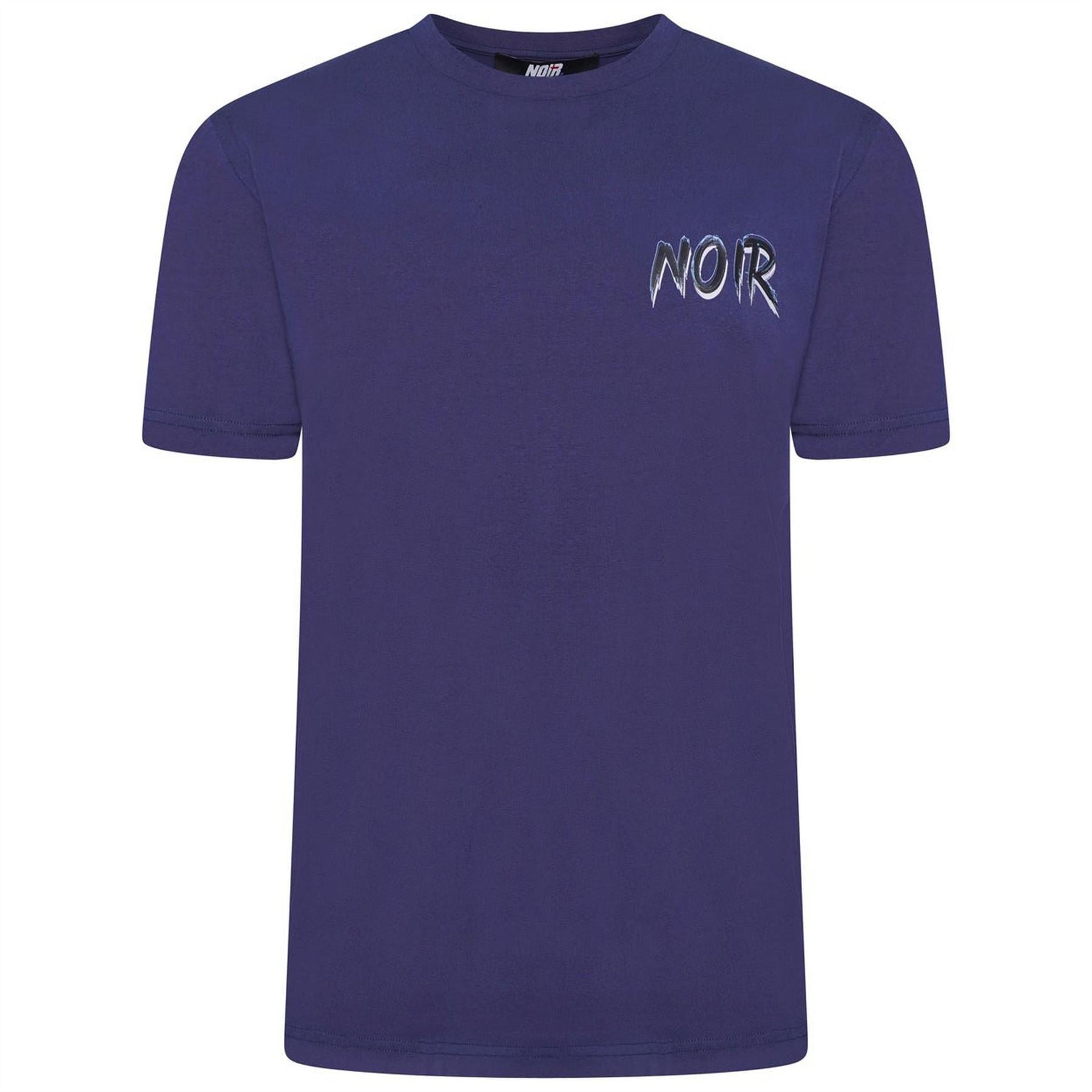 Societe Noir Scribble Printed Logo Crew Neck Short Sleeve T-Shirt