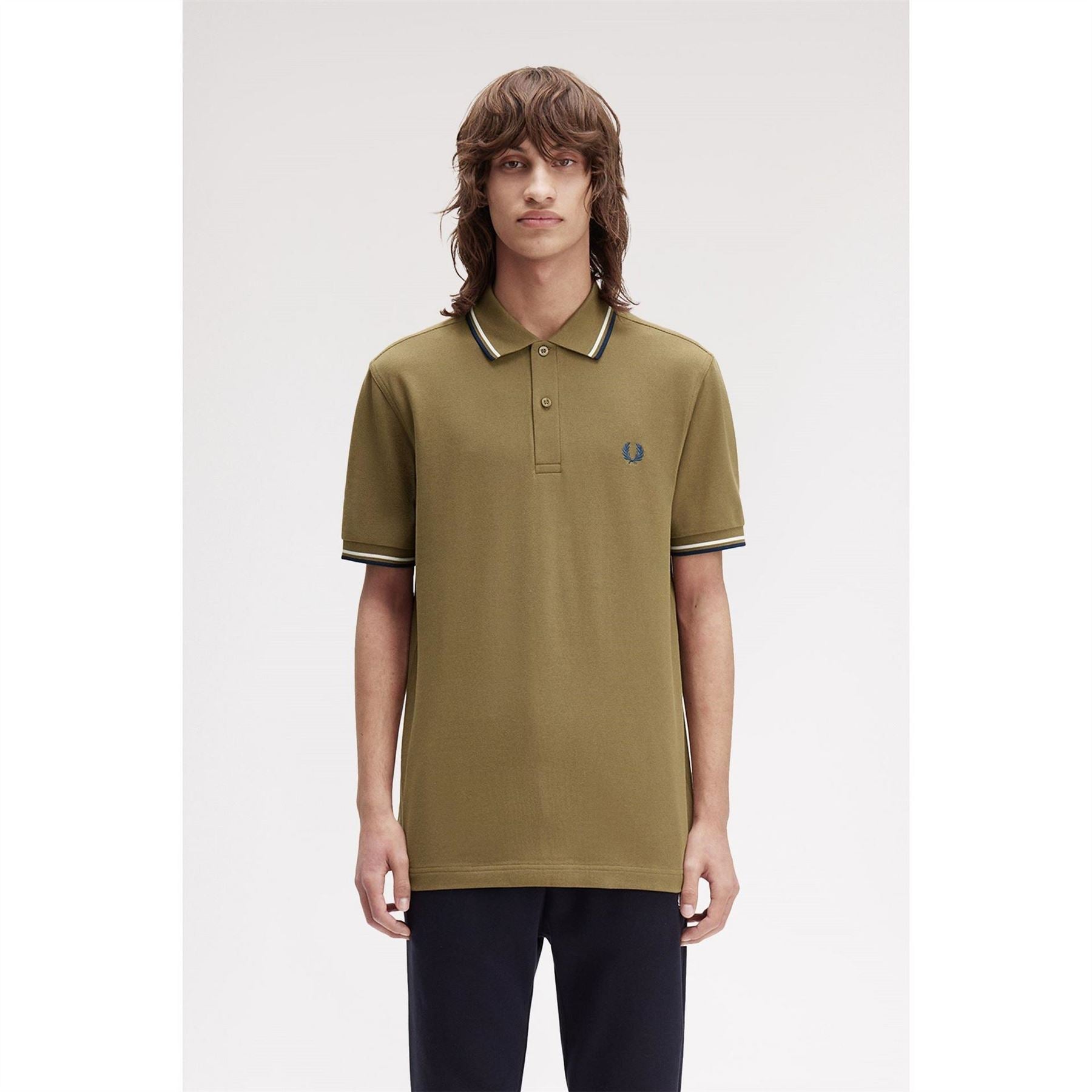 Fred Perry Sleeve Twin Tipped Polo Shirt