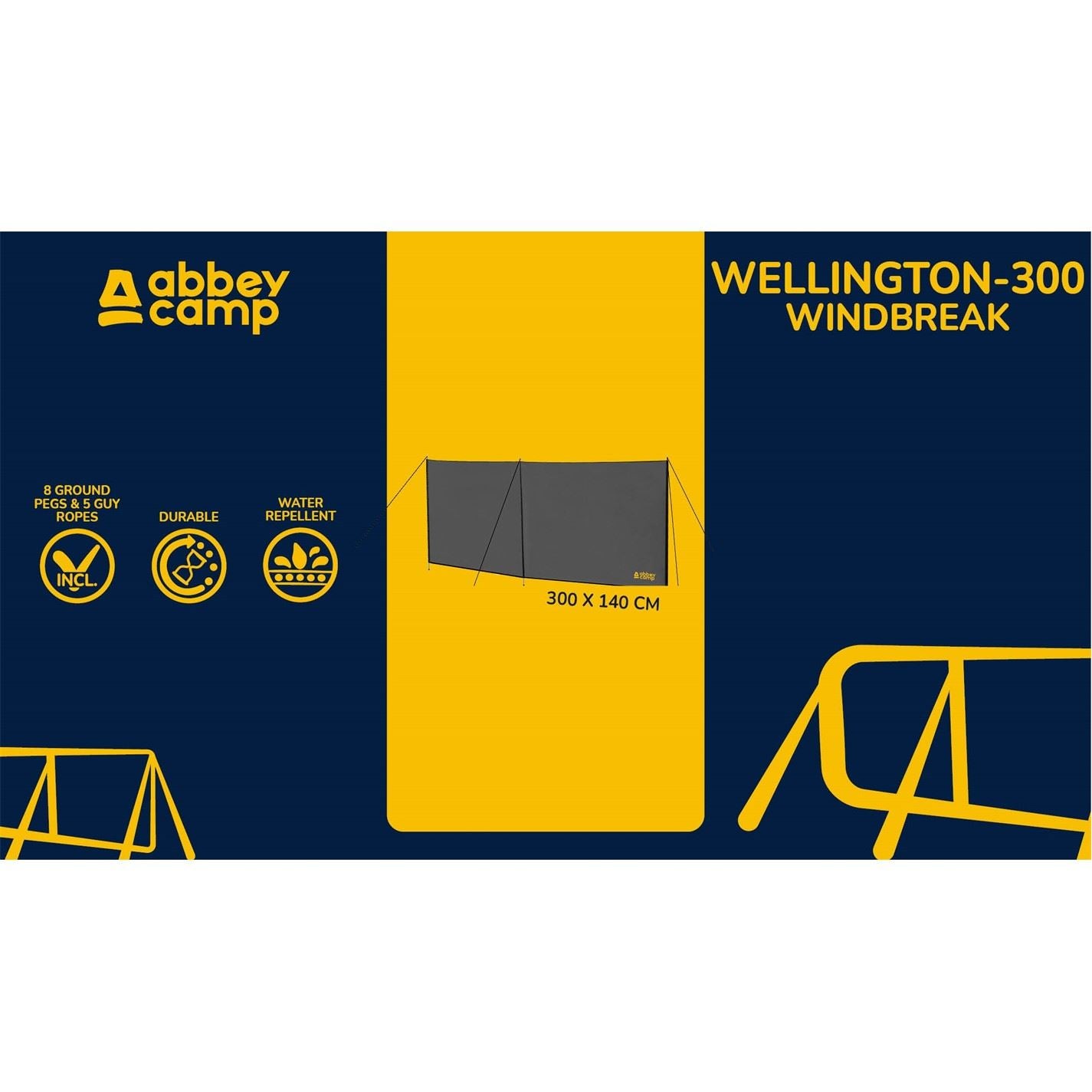 Abbey Camp Camp Windbreak 300 cm