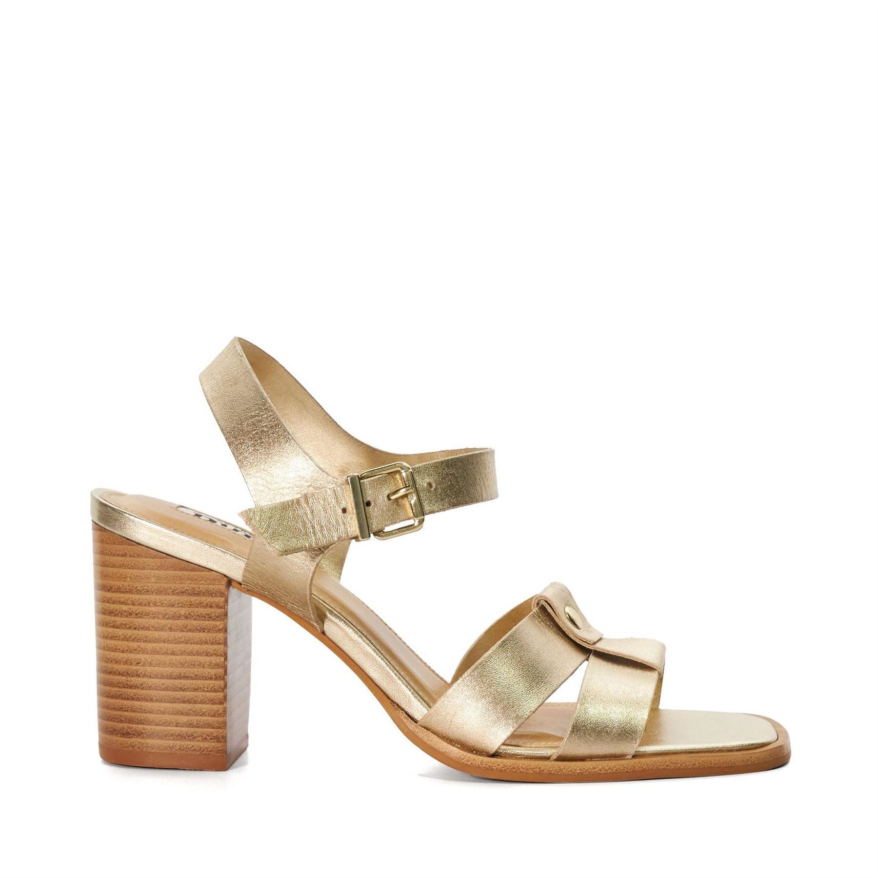 Dune London Lo Jessia Metallic High Heel Sandals
