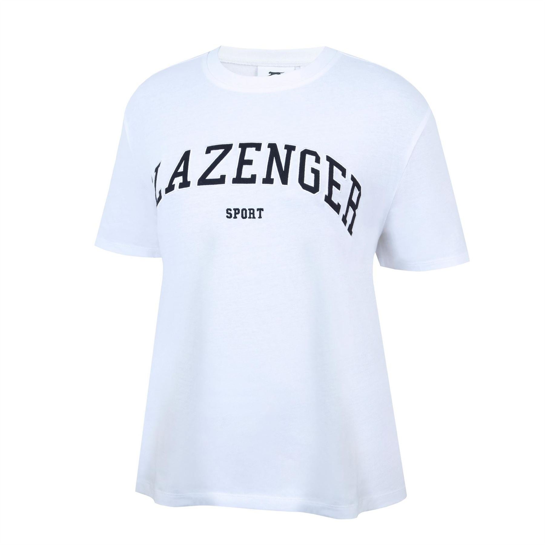 Slazenger Oversize Fit Large Logo Crew Neck T-Shirt