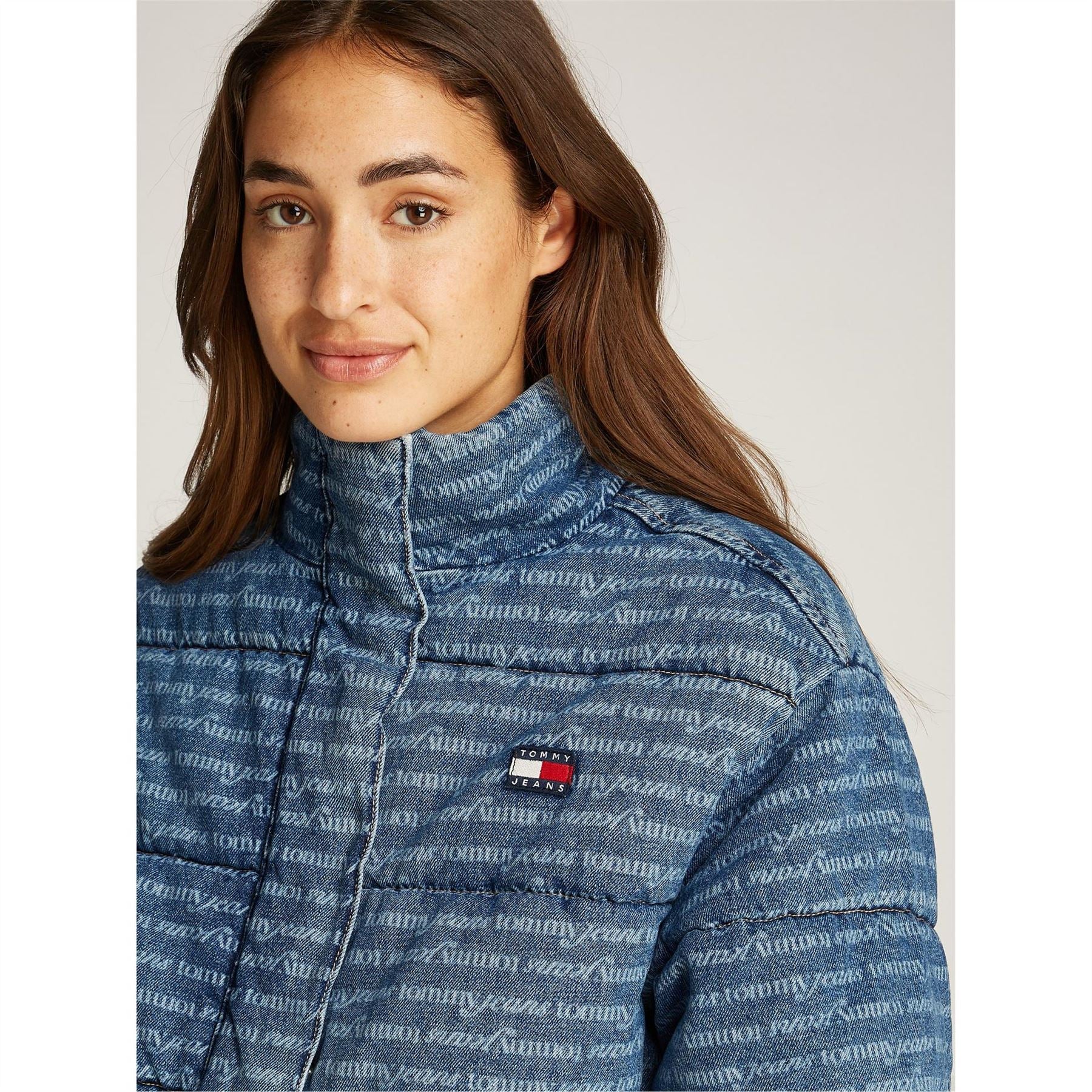 Tommy Jeans Quilted Cropped Short Puffer Jacket