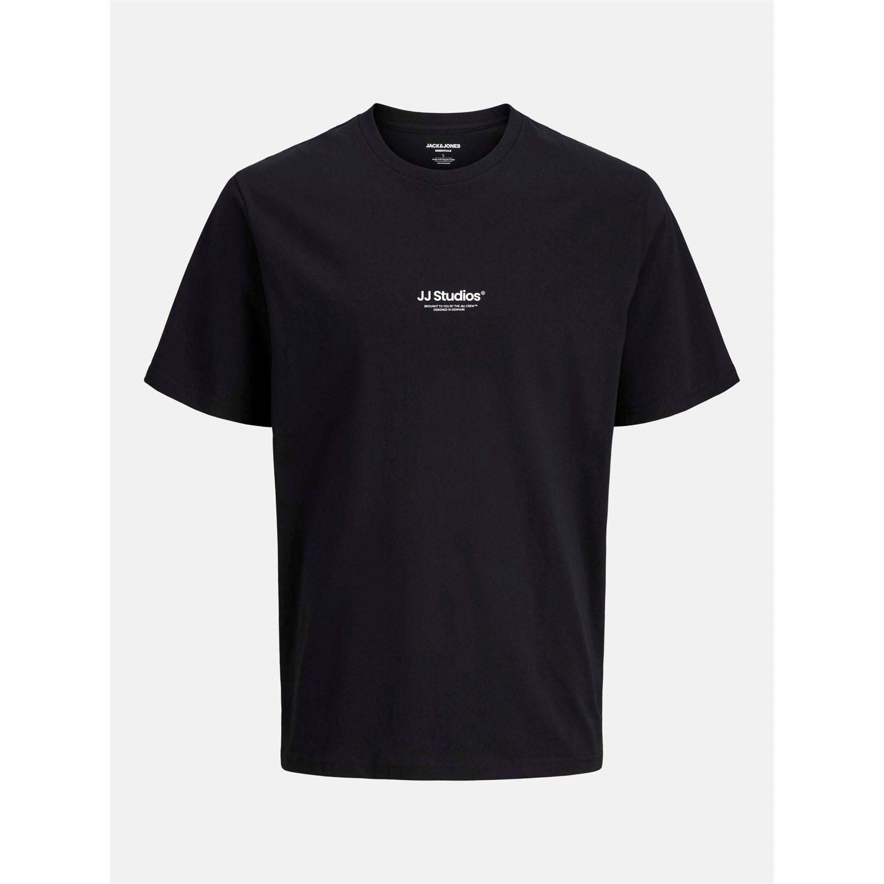 Jack and Jones Soho Logo Print Crew Neck Short Sleeve Jersey T-Shirt