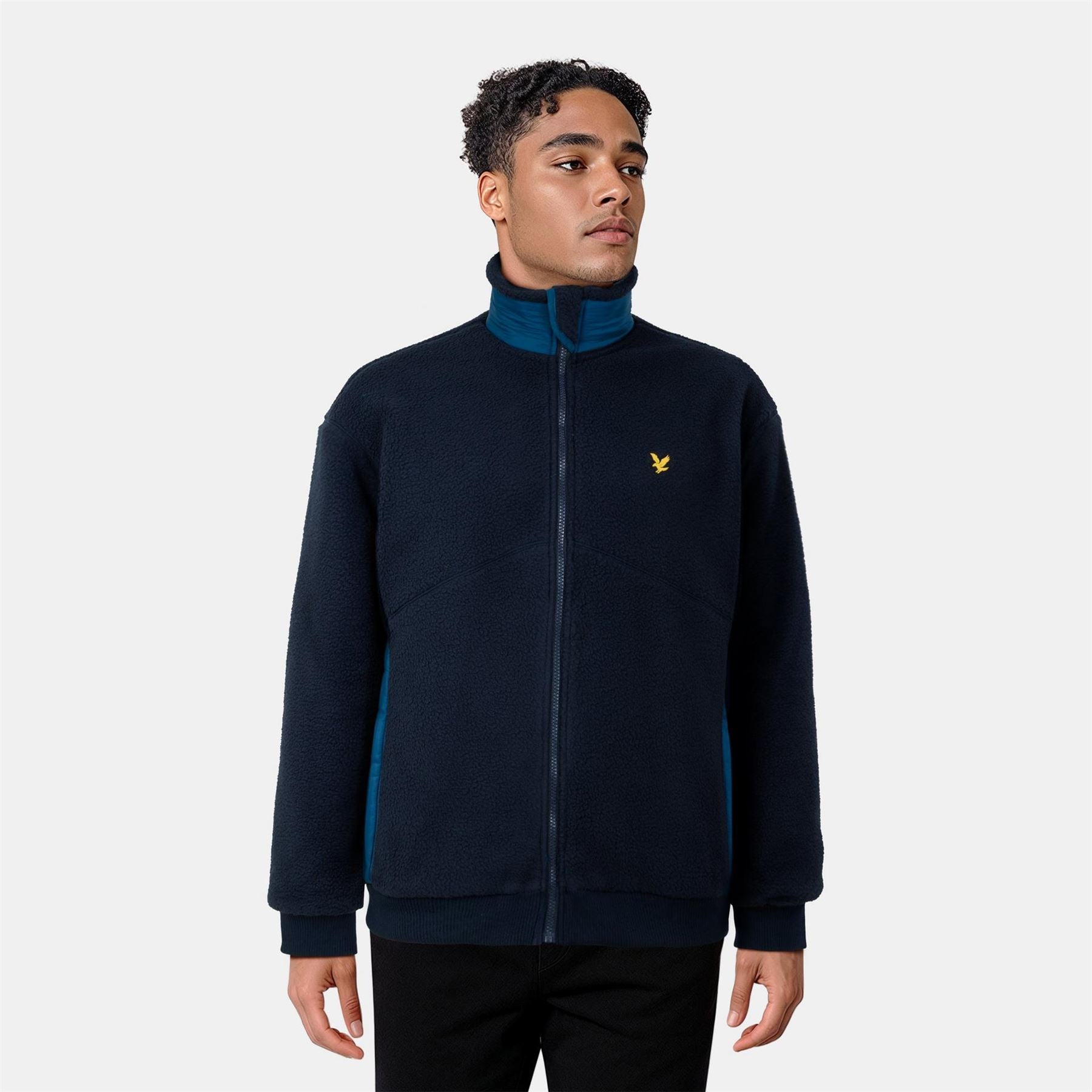 Lyle and Scott Zip Neck Relaxed Fit Sweatshirt