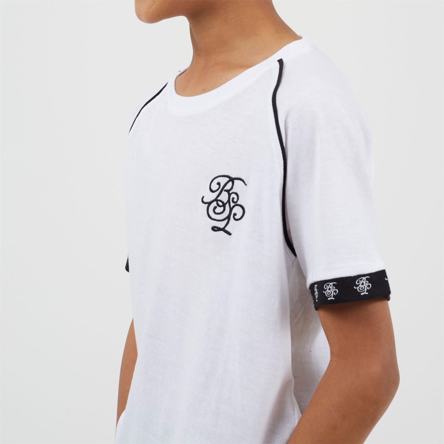 Brave Soul Embroidered Raglan Sleeve Baseball T-Shirt