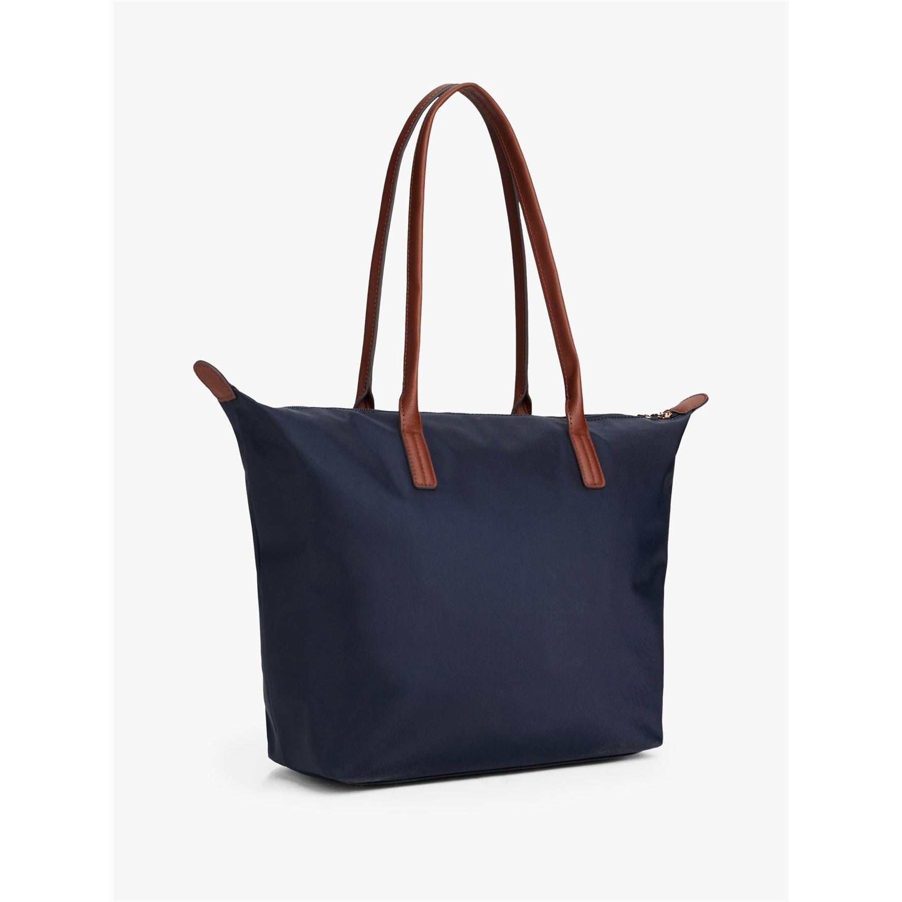 Tommy Hilfiger Popette Trapezoid Shape Tote Bag with Gold Tone Hardware