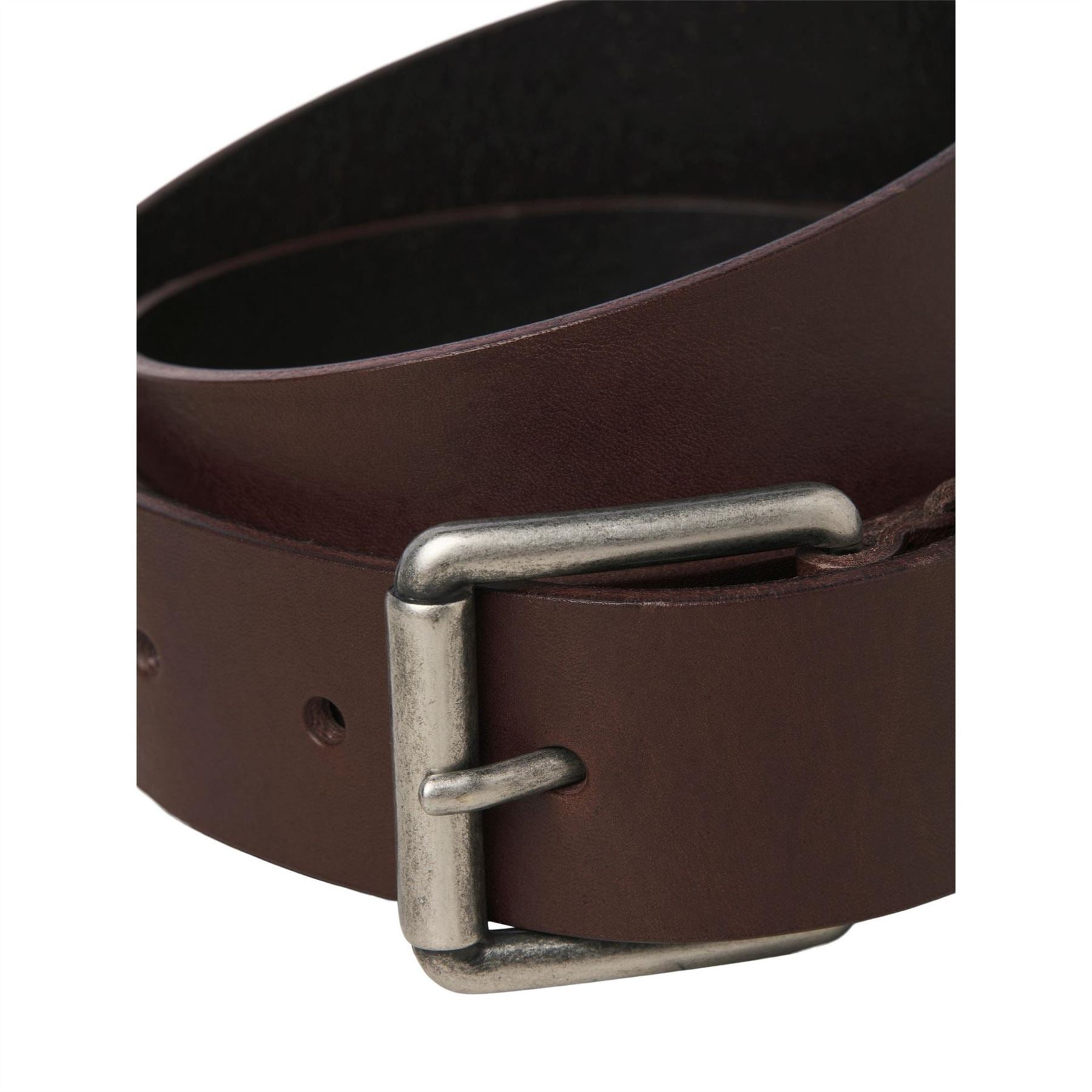 Jack and Jones Leather Belt with Metal Buckle