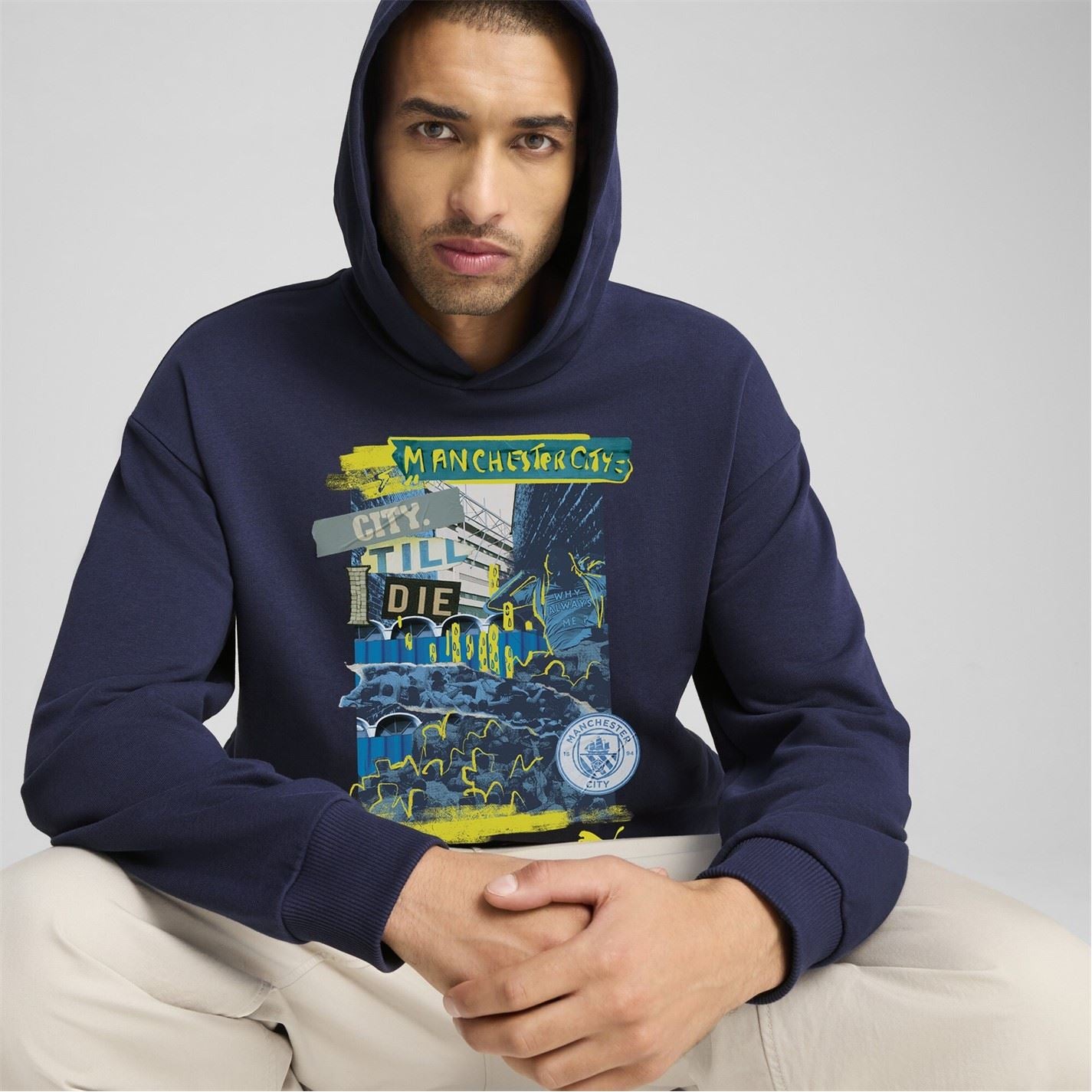 Puma Manchester City Ftblnrgy+ Hoodie Adults