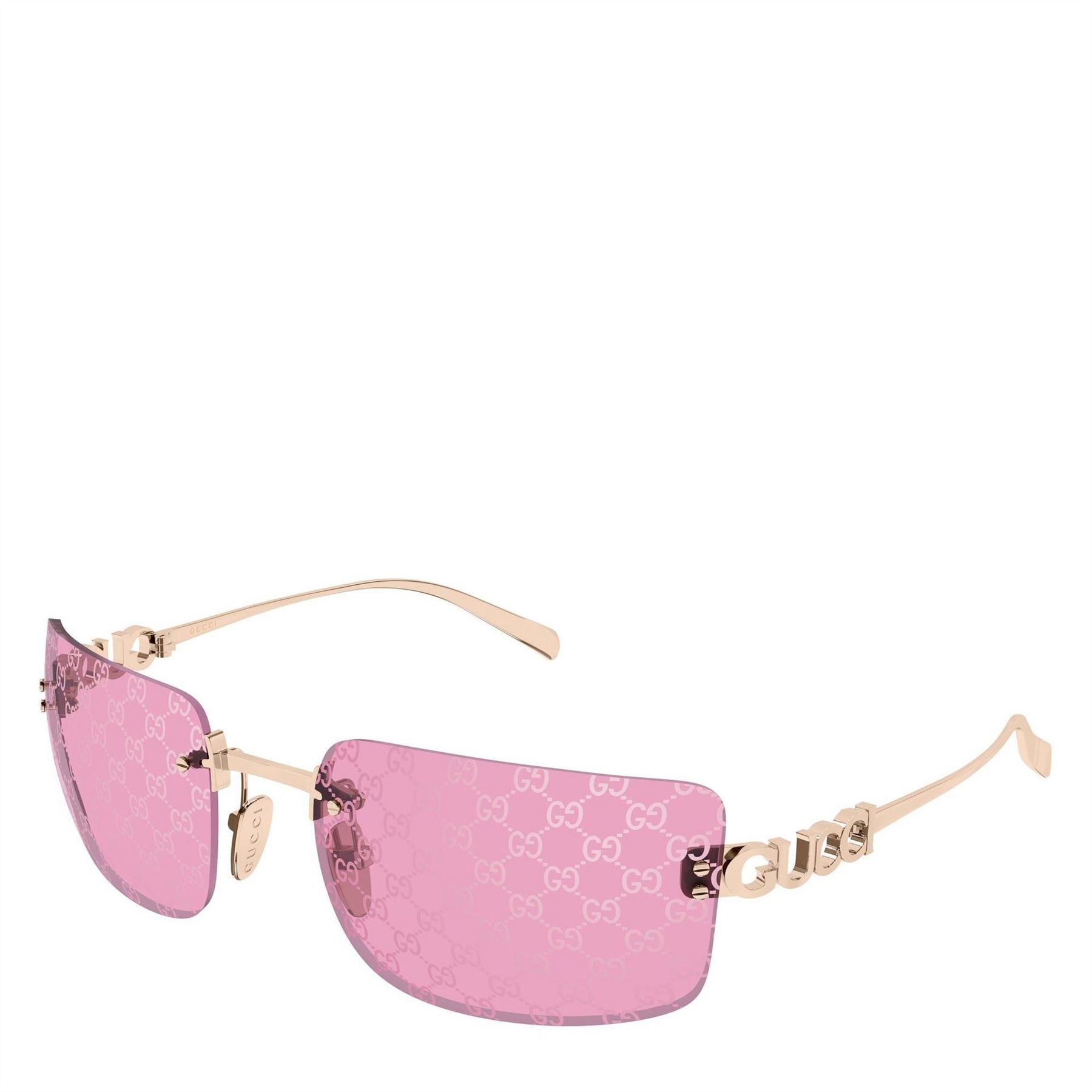 Gucci F Rimless Logo Detail sg