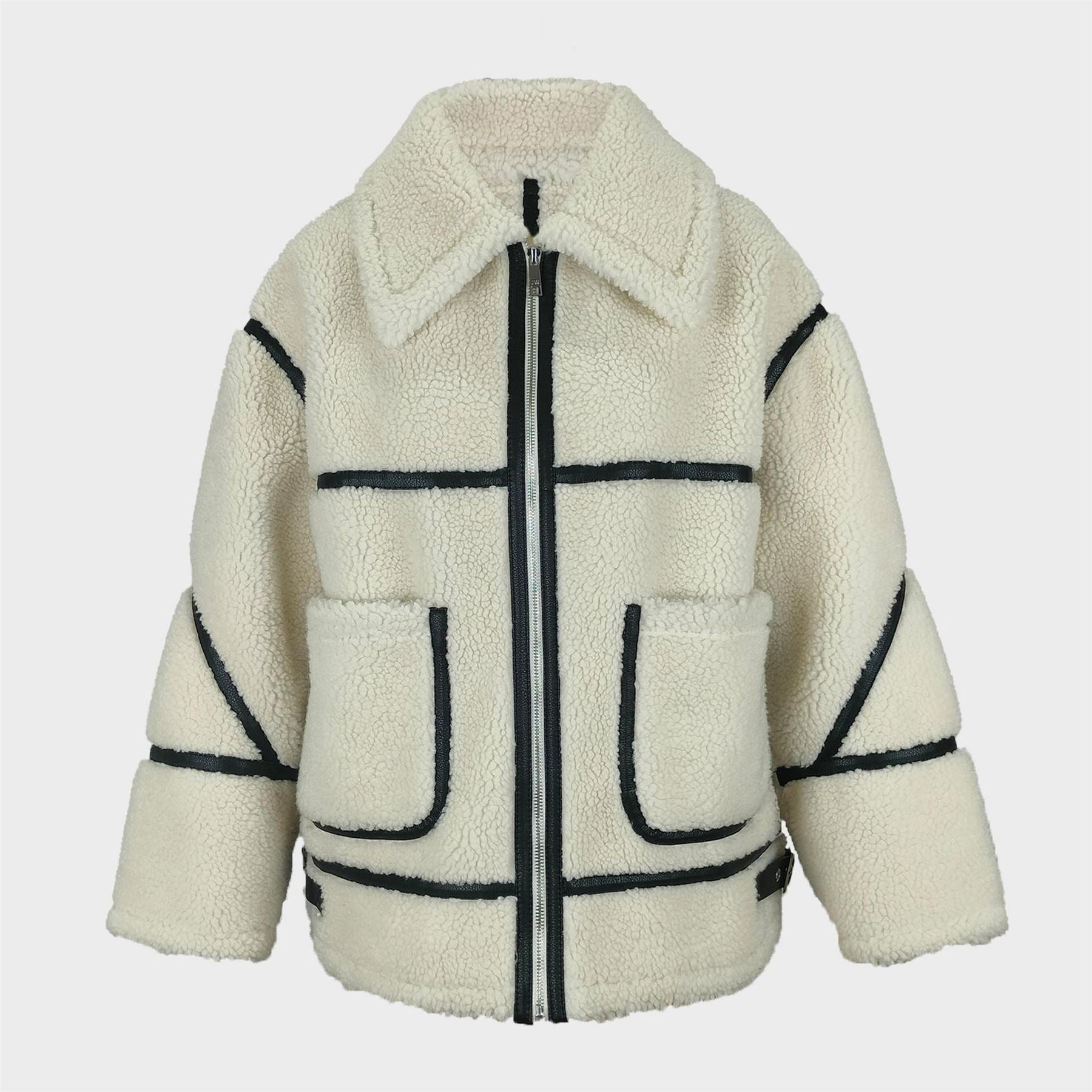 Jack Wills Sherling Long Sleeve Short Puffer Jacket