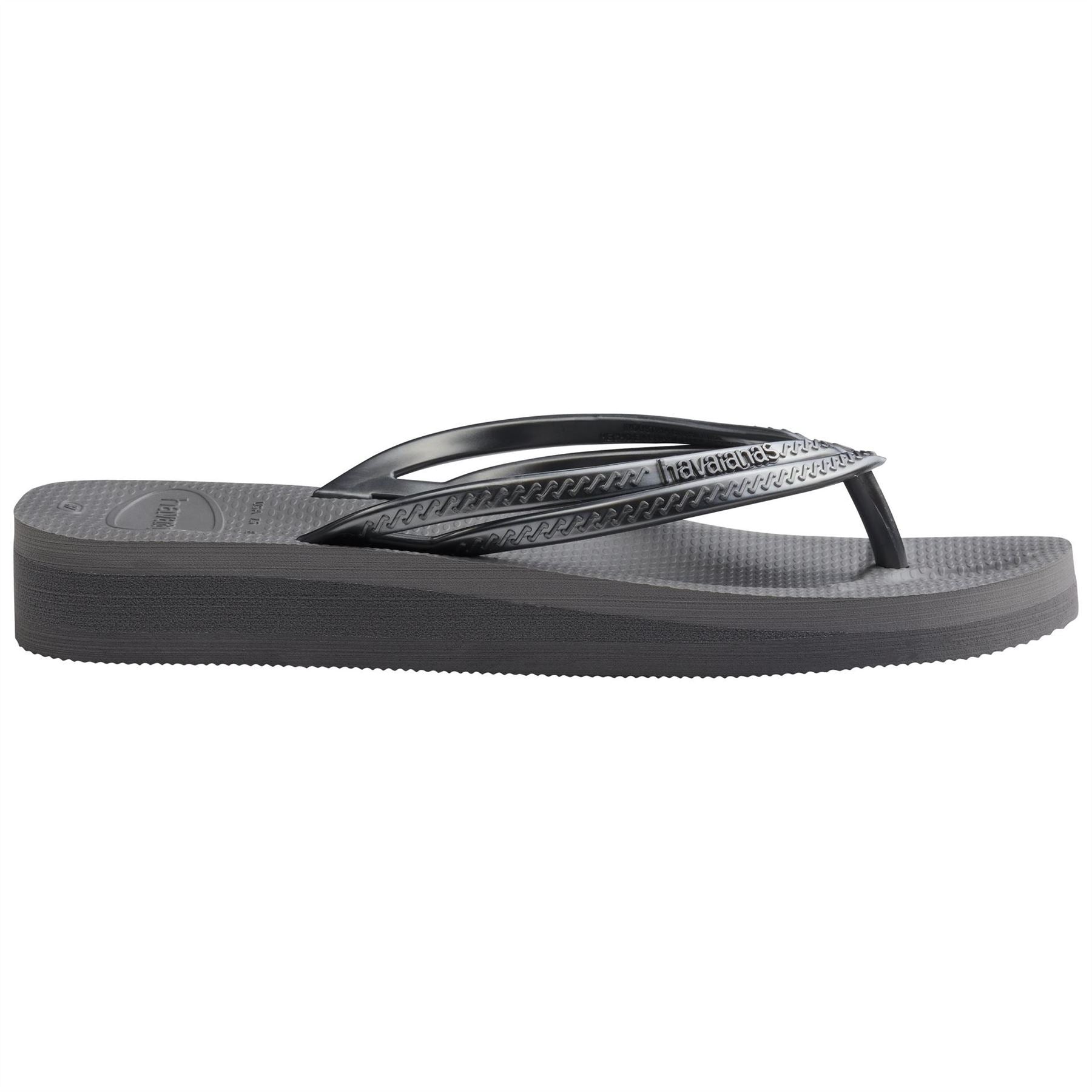 Havaianas Hav. Wedges Steel Grey Steel Grey 3 Flip Flops Womens