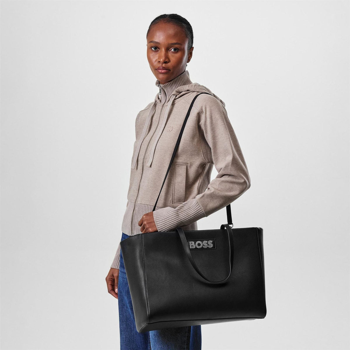 Boss Yona Tote Bag, Signature Logo