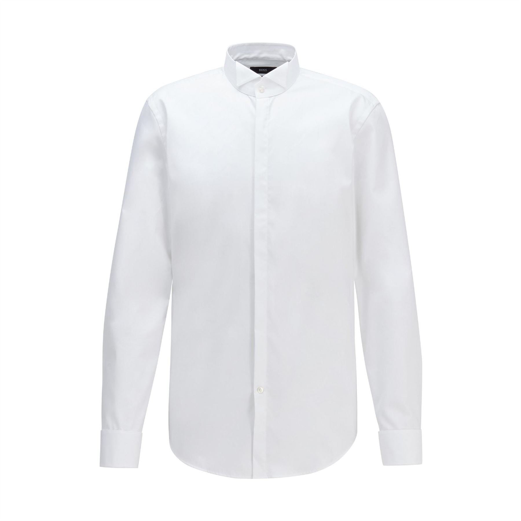Boss Collared Neck Long Sleeve Cuff Shirt