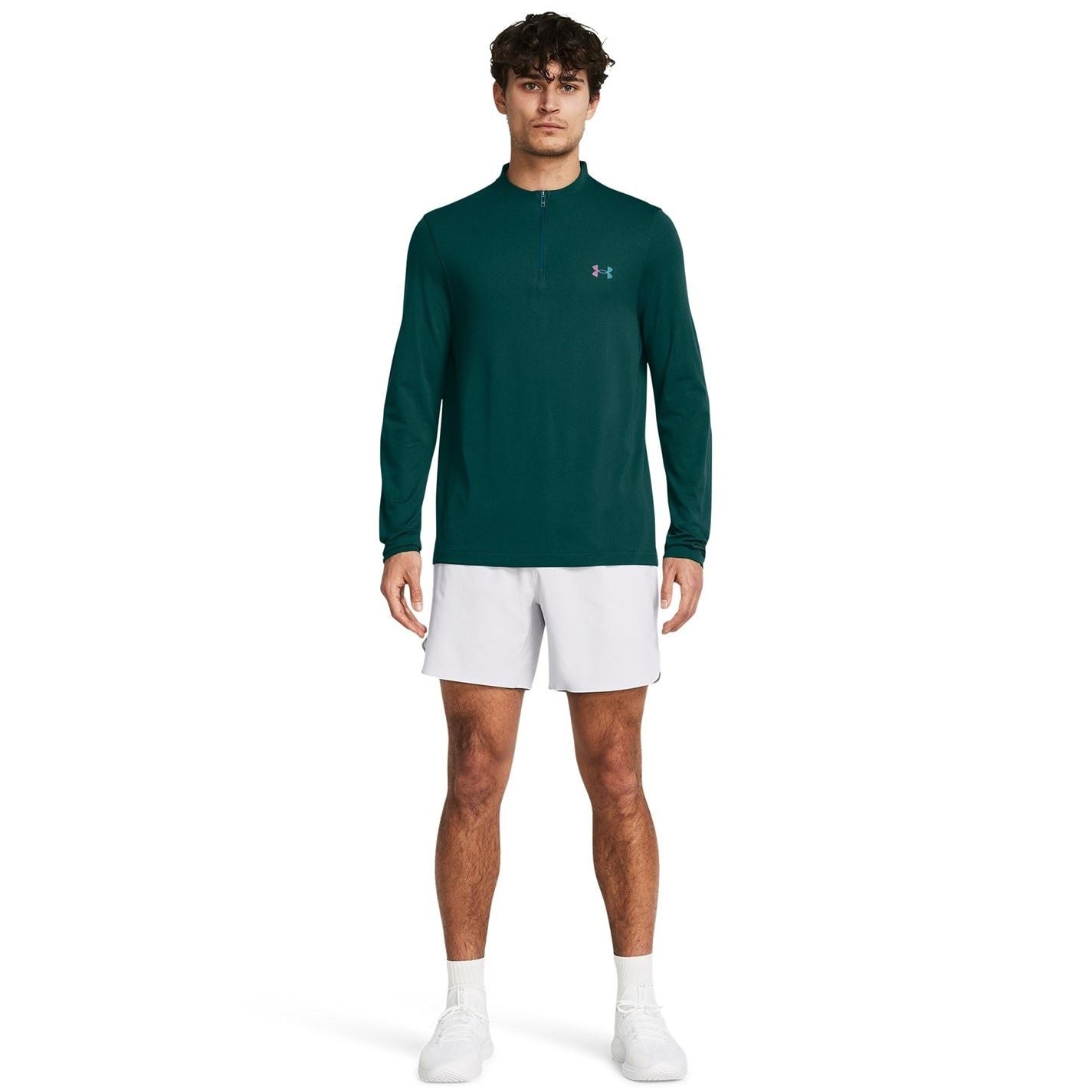 Under Armour Zip Neck Long Sleeve Regular Fit T-Shirt