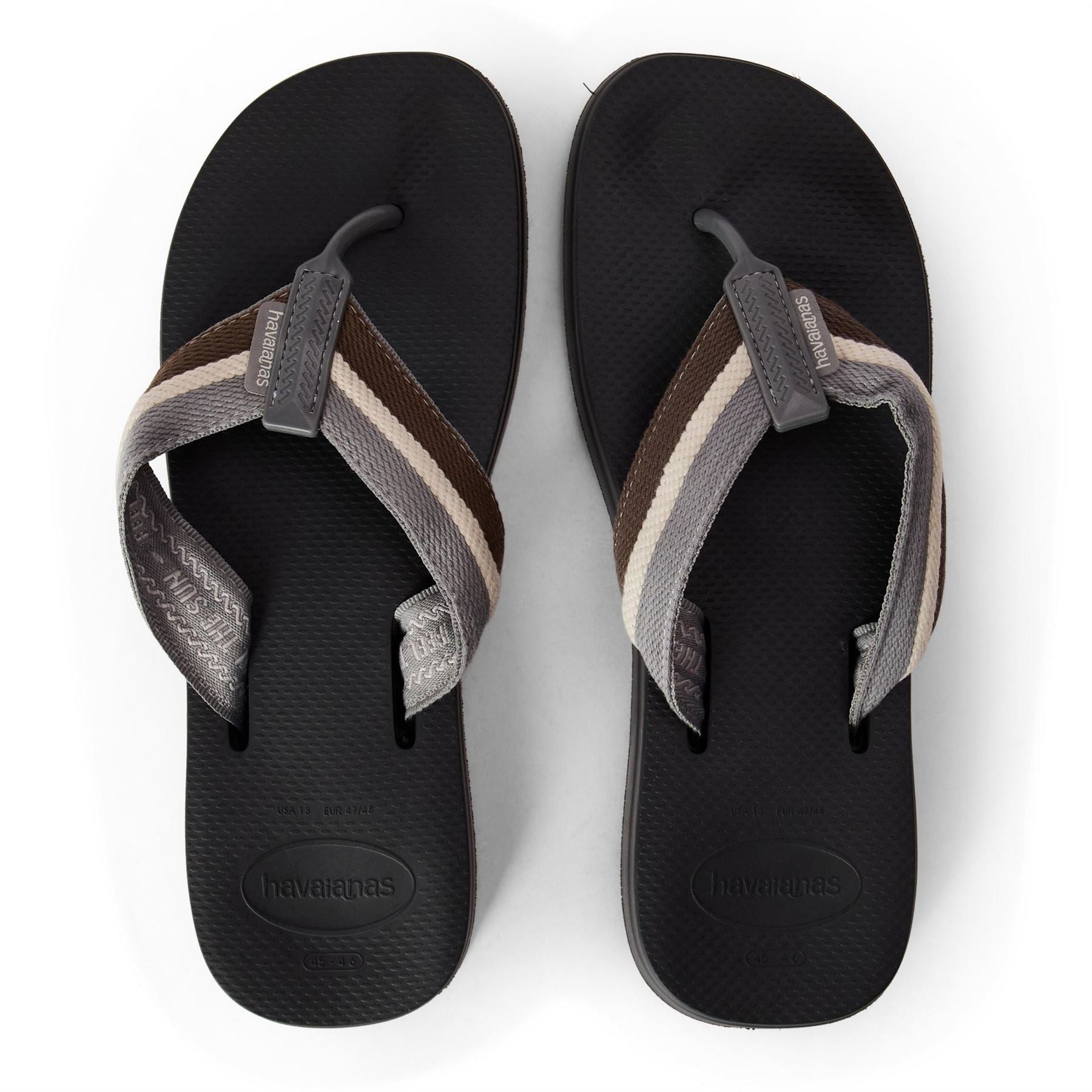 Havaianas Mens Hav. New Urban Way Graphite 45  Flip Flops