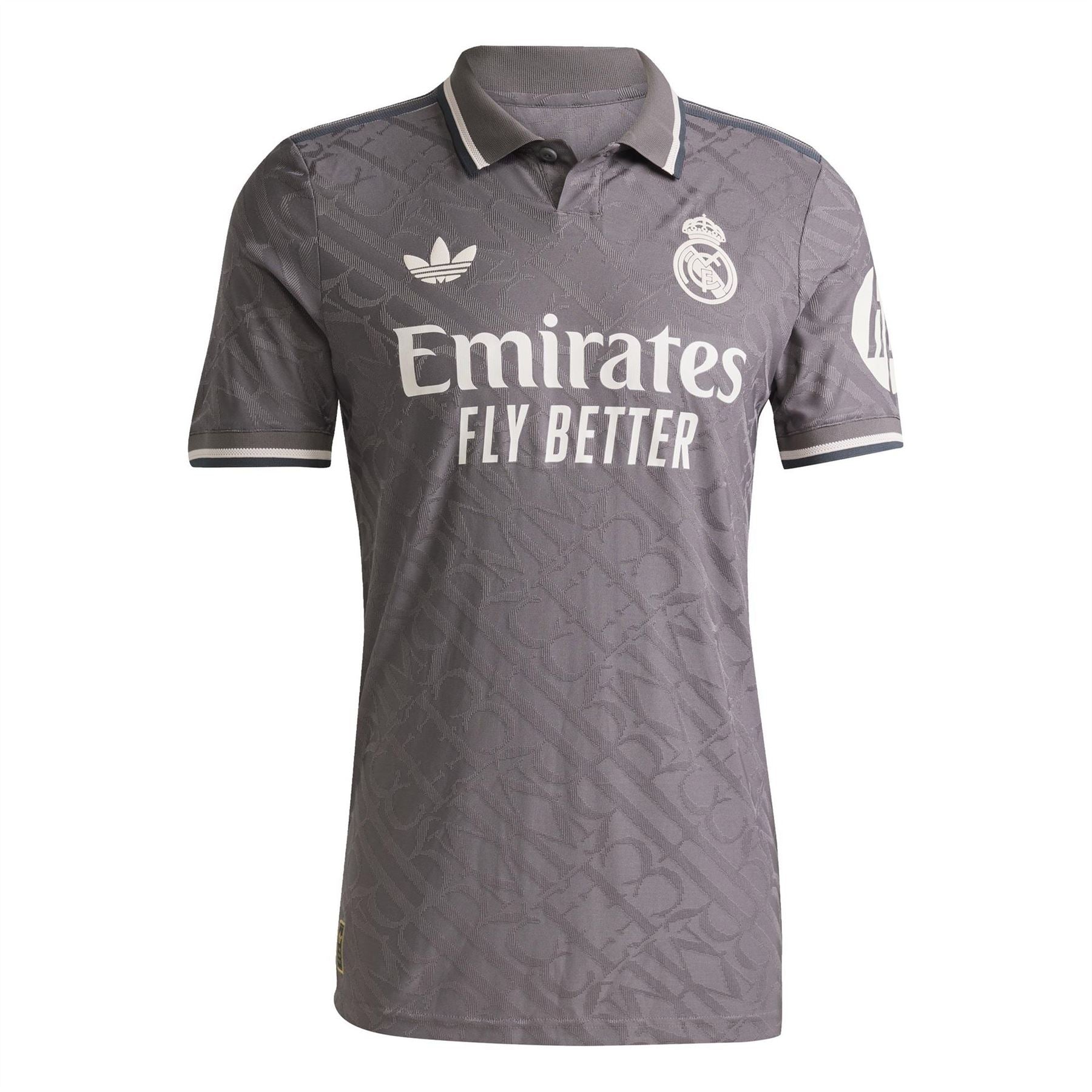 adidas Three Bar Logo Collared Neck Short Sleeve Jersey Shirt