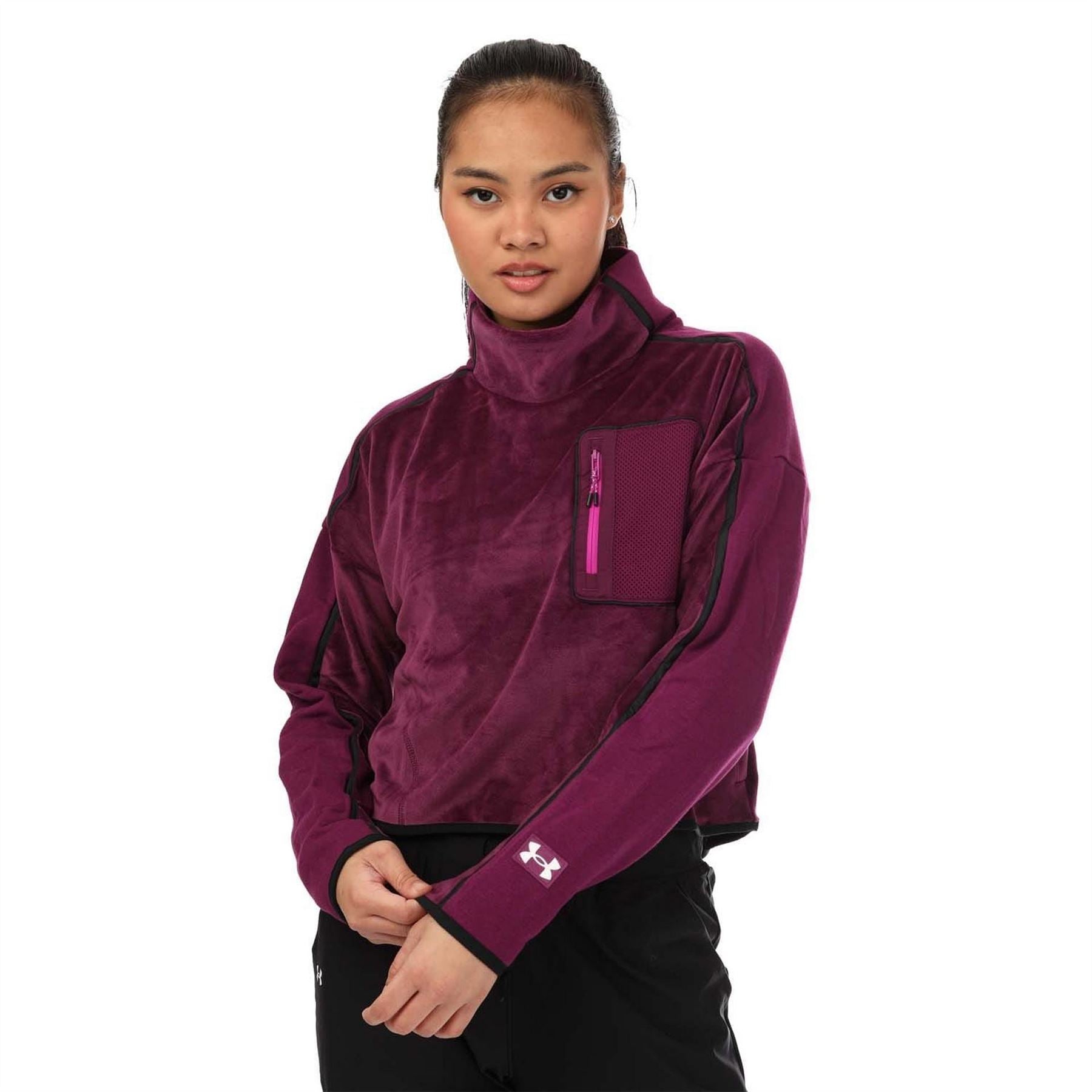 Under Armour Fleece Mock Neck Top