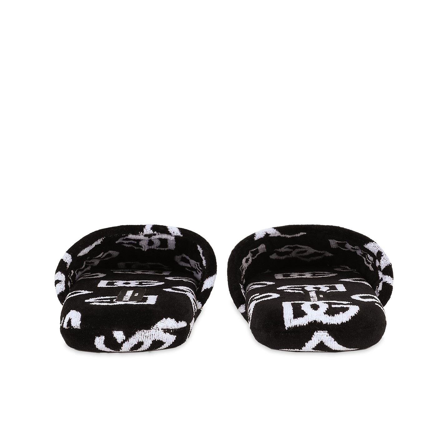 Dolce and Gabbana Casa And Gabbana Jacquard Cotton Terry Slippers