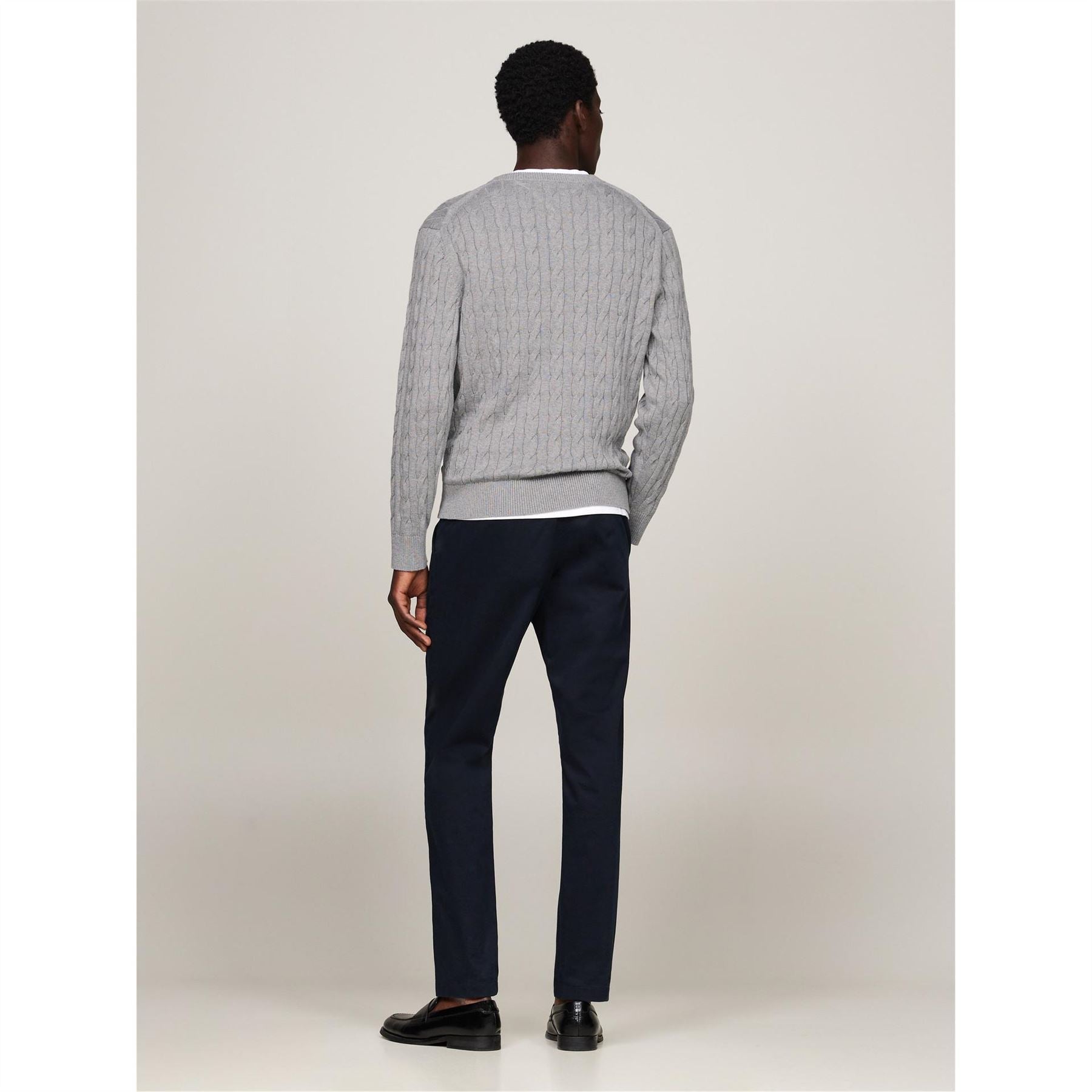 Tommy Hilfiger Hilfiger Classic Cotton Cable Crew Neck