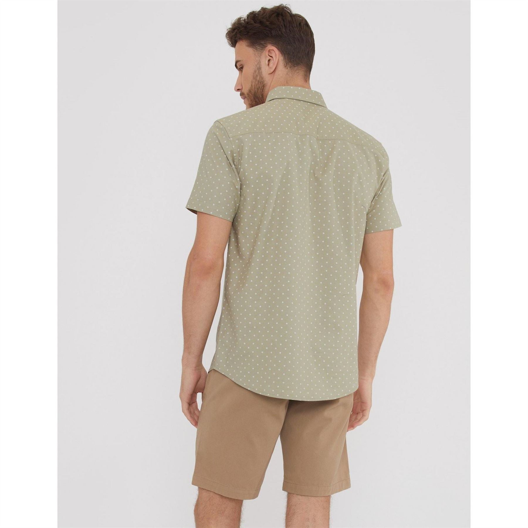 Threadbare Leo Regular Fit Short Sleeve Shirt