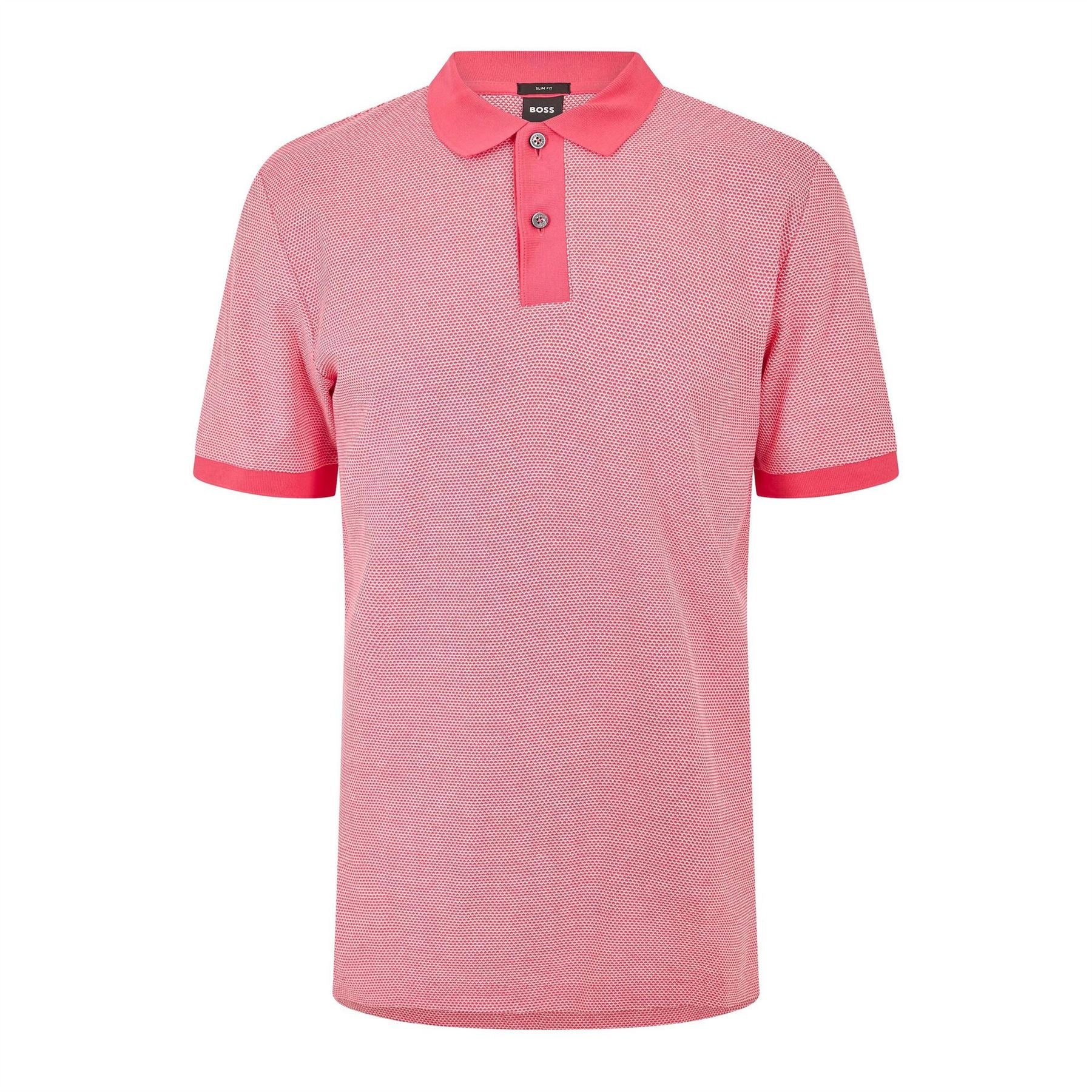 Boss Collared Neck Short Sleeve Polo Shirt