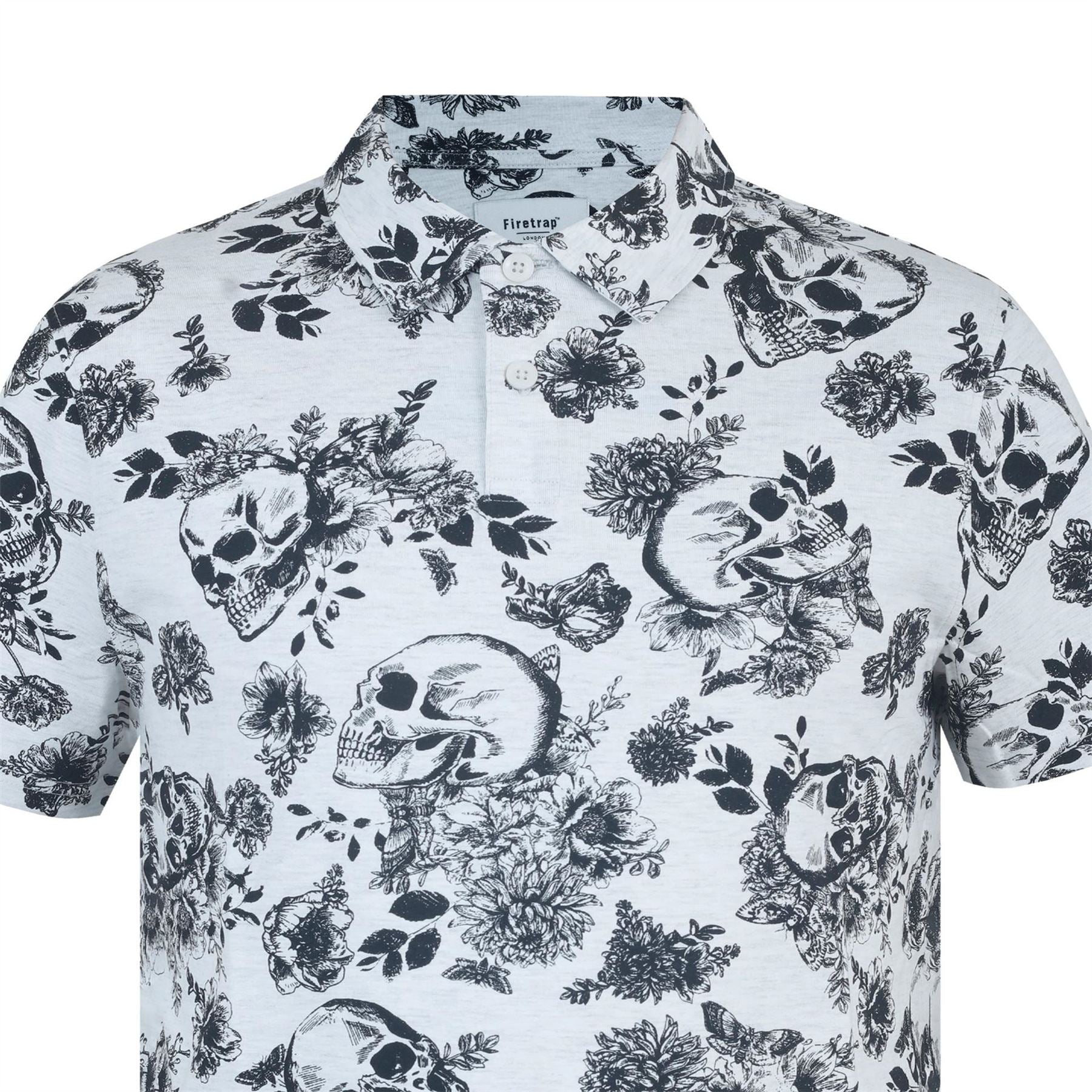 Firetrap Mens All Over Print Polo Top