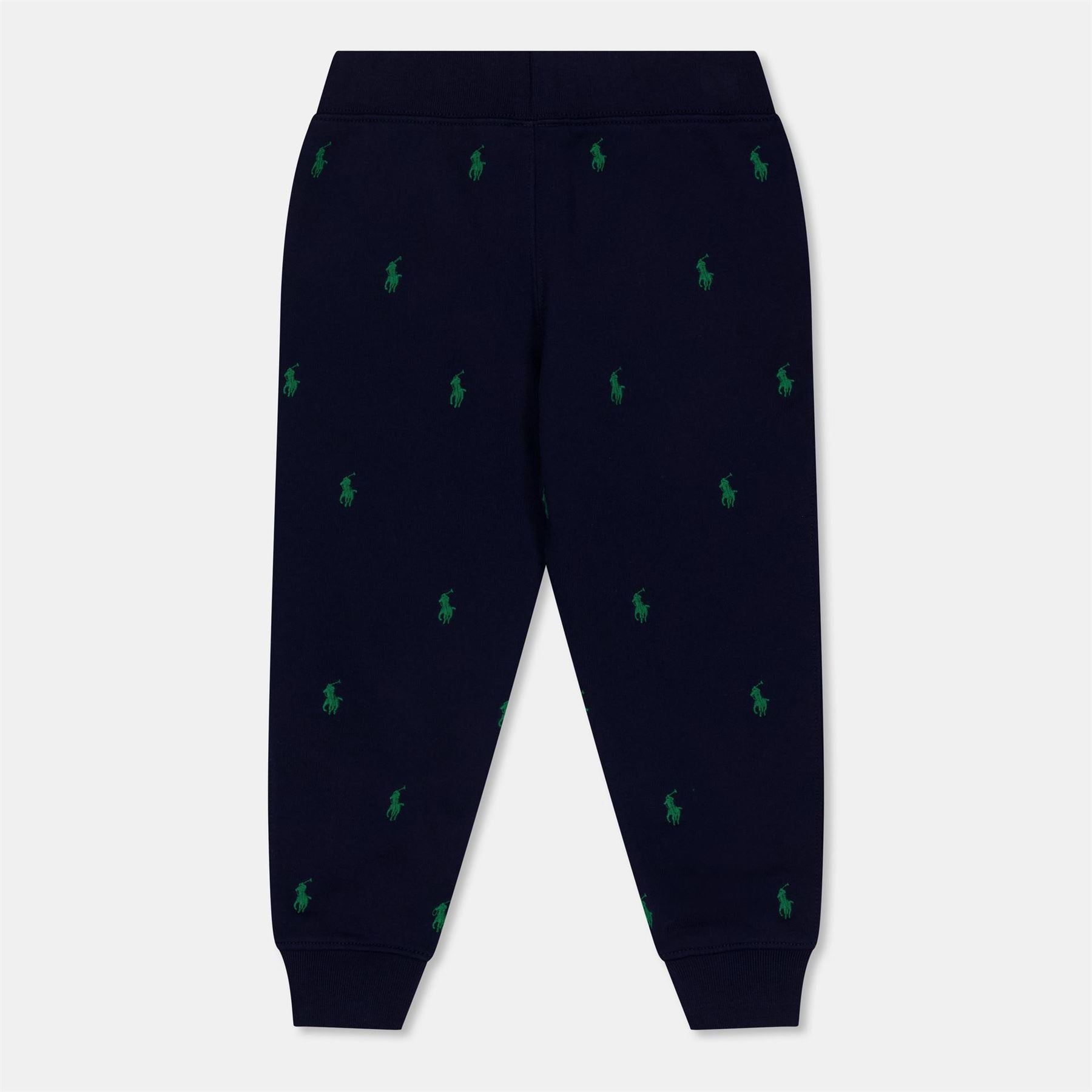 Polo Ralph Lauren All Over Logo Patterned Ribbed Cuff Joggers