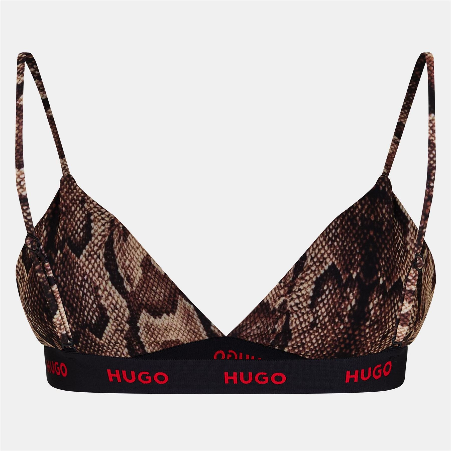 Hugo Exotika Snake Skin Pattern Triangle Bikini Top