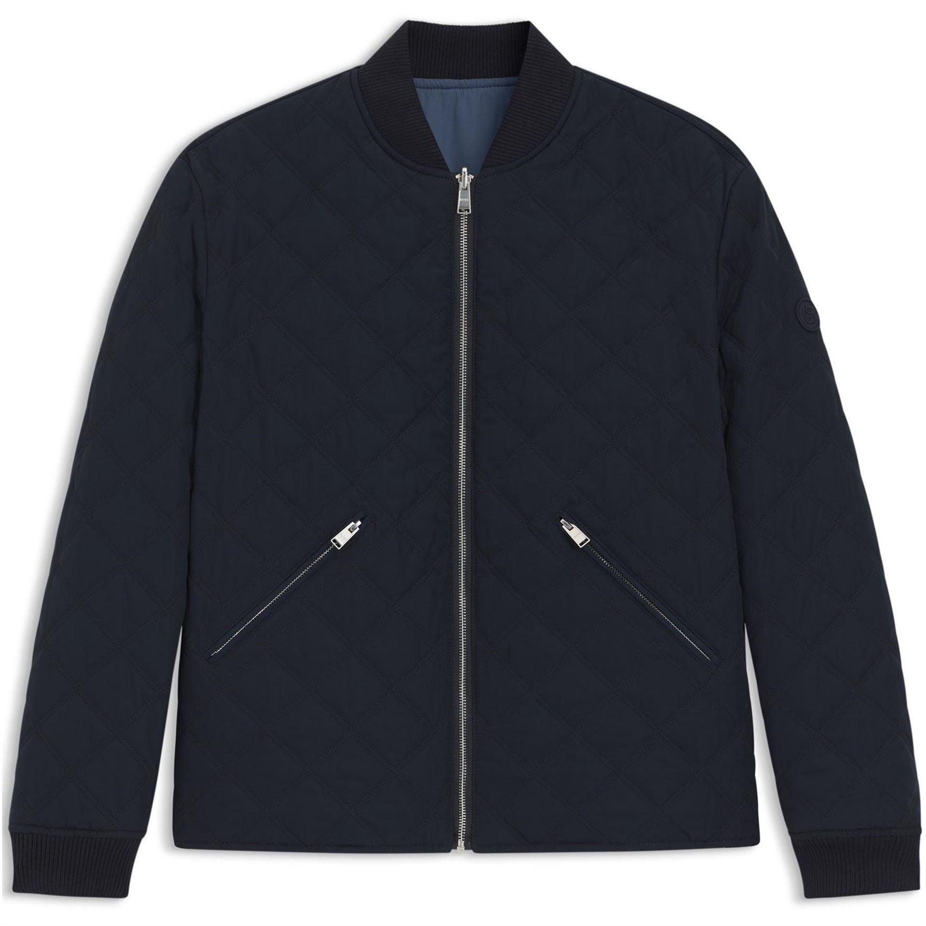 Boss Corle Zipped Pocket Ribbed Cuff Bomber Jacket
