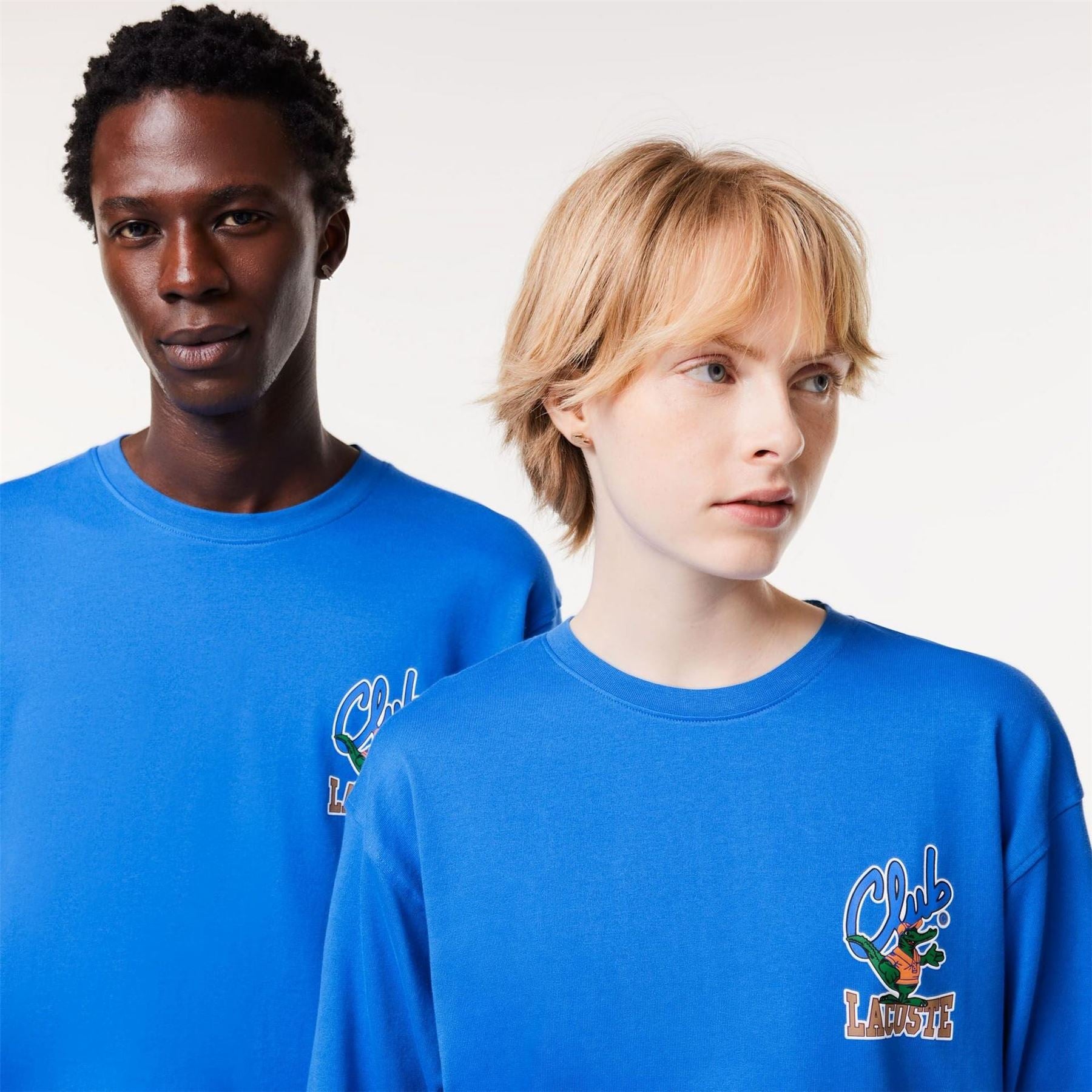 Lacoste Crocodile Print Relaxed Fit Long Sleeve T-Shirt