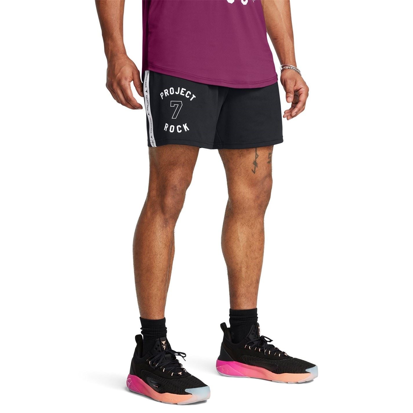 Under Armour Project Rock Mesh Running Shorts