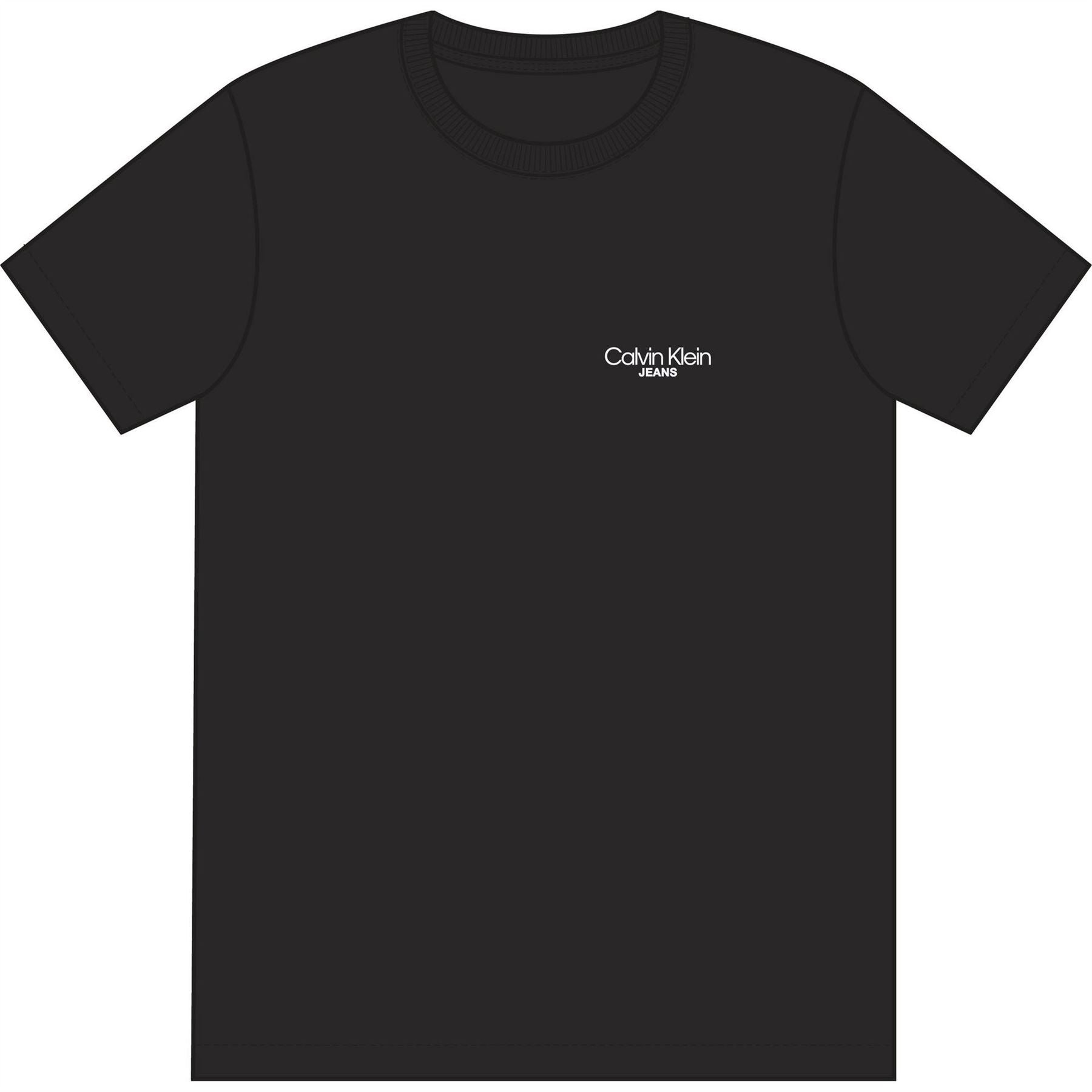 Calvin Klein Jeans Back Print Crew Neck Short Sleeve T-Shirt