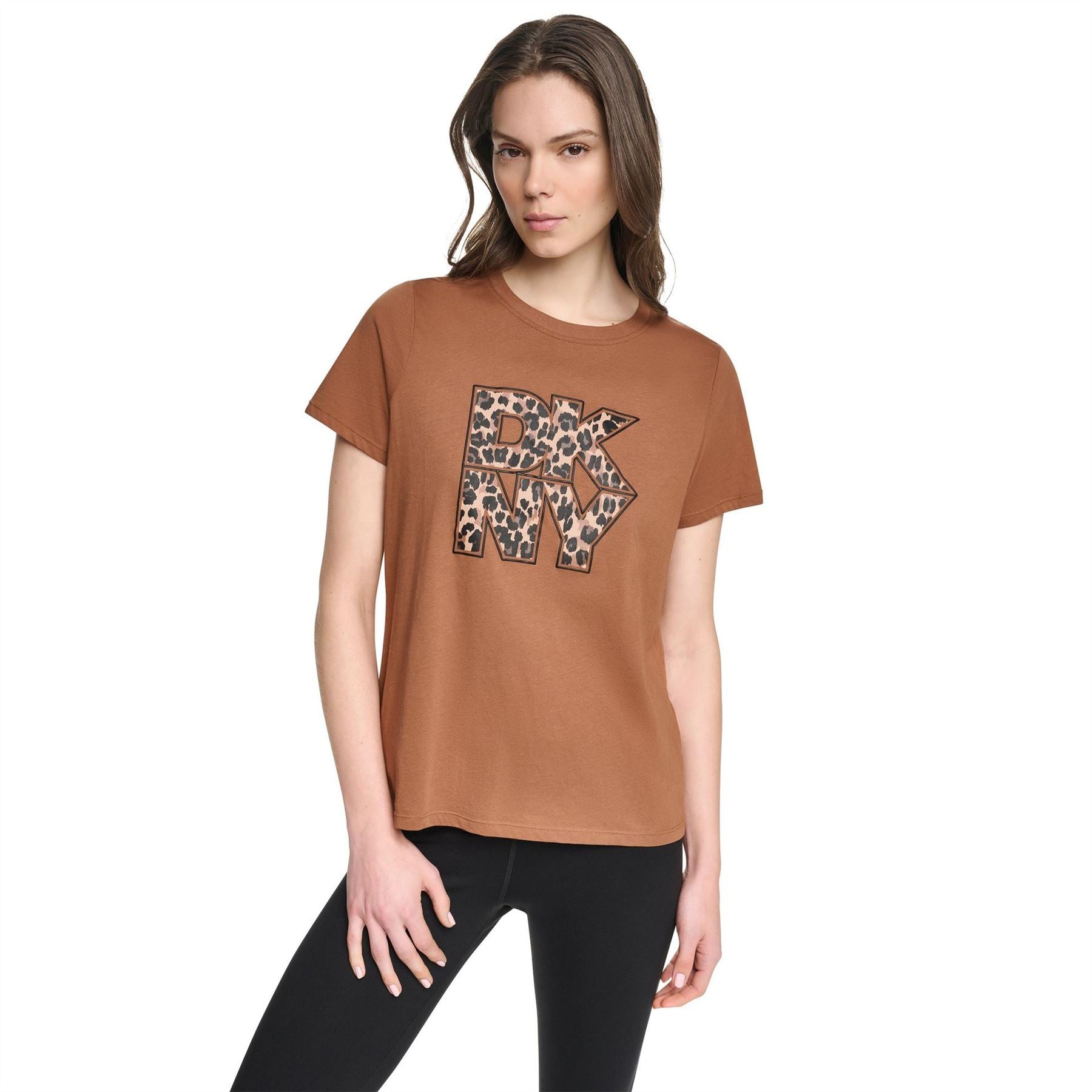 DKNY Leopard Logo T Ld64