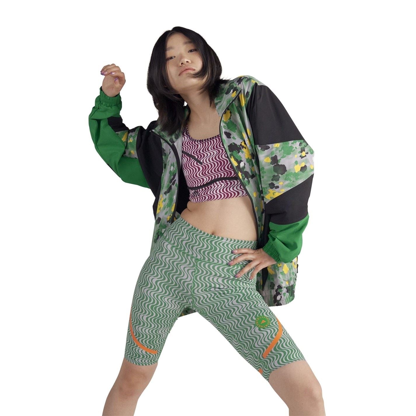 adidas by Stella McCartney Asymmetrical Print Leggings