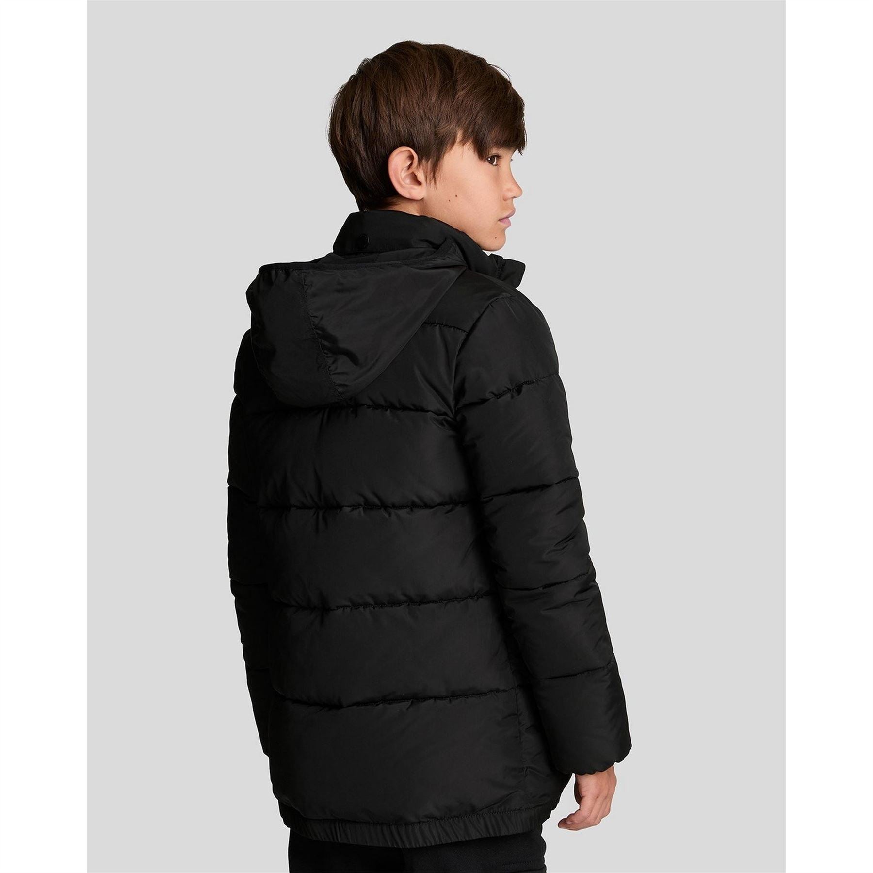 Lyle and Scott Hooded Quilted Short Puffer Jacket