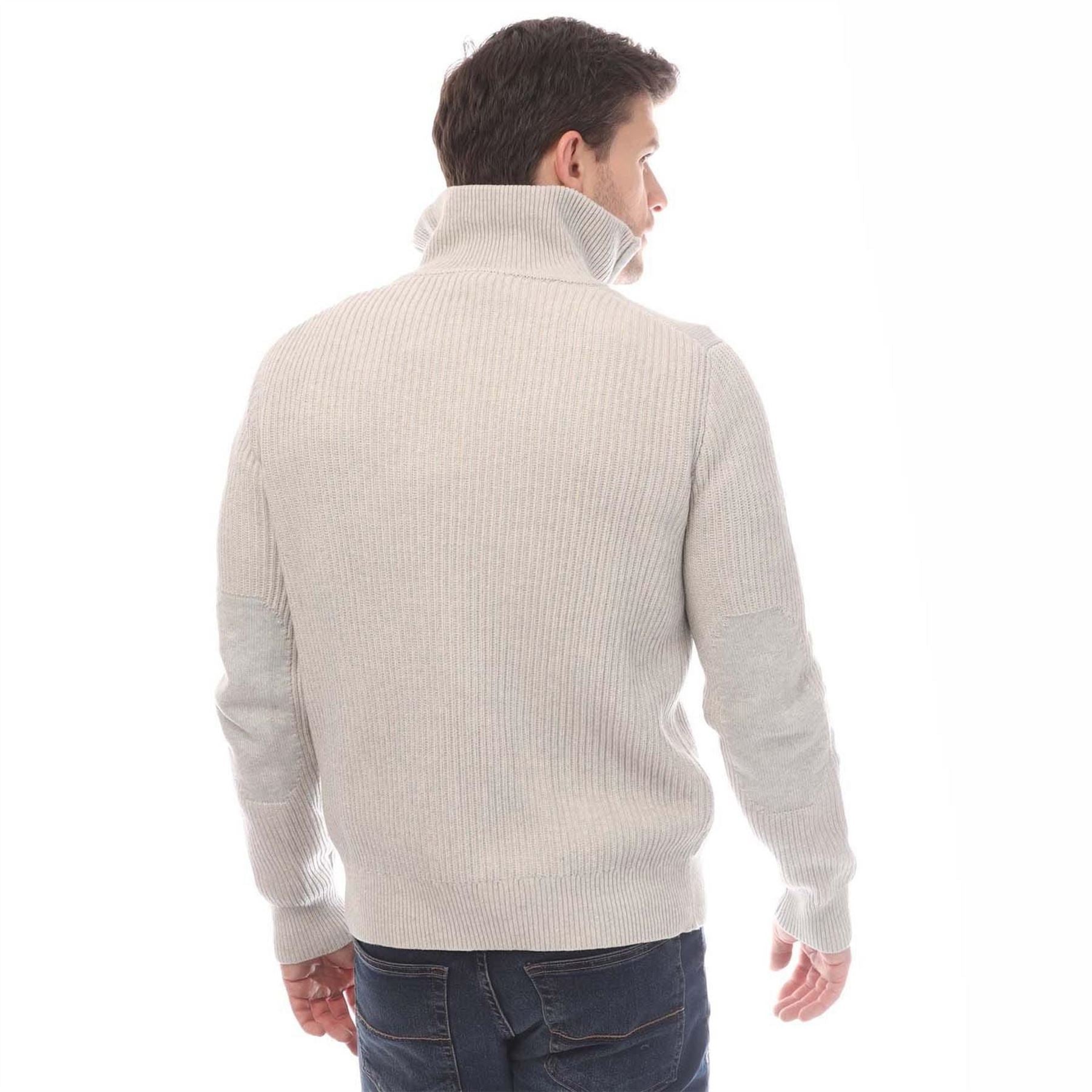 Belstaff Wool Rib Stanley Quarter Zip Jumper