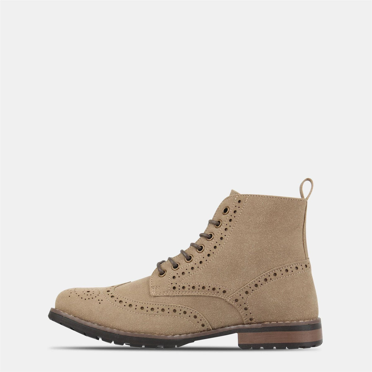 Deakins Ankle Lace Up Medium Heel Brogue Boots
