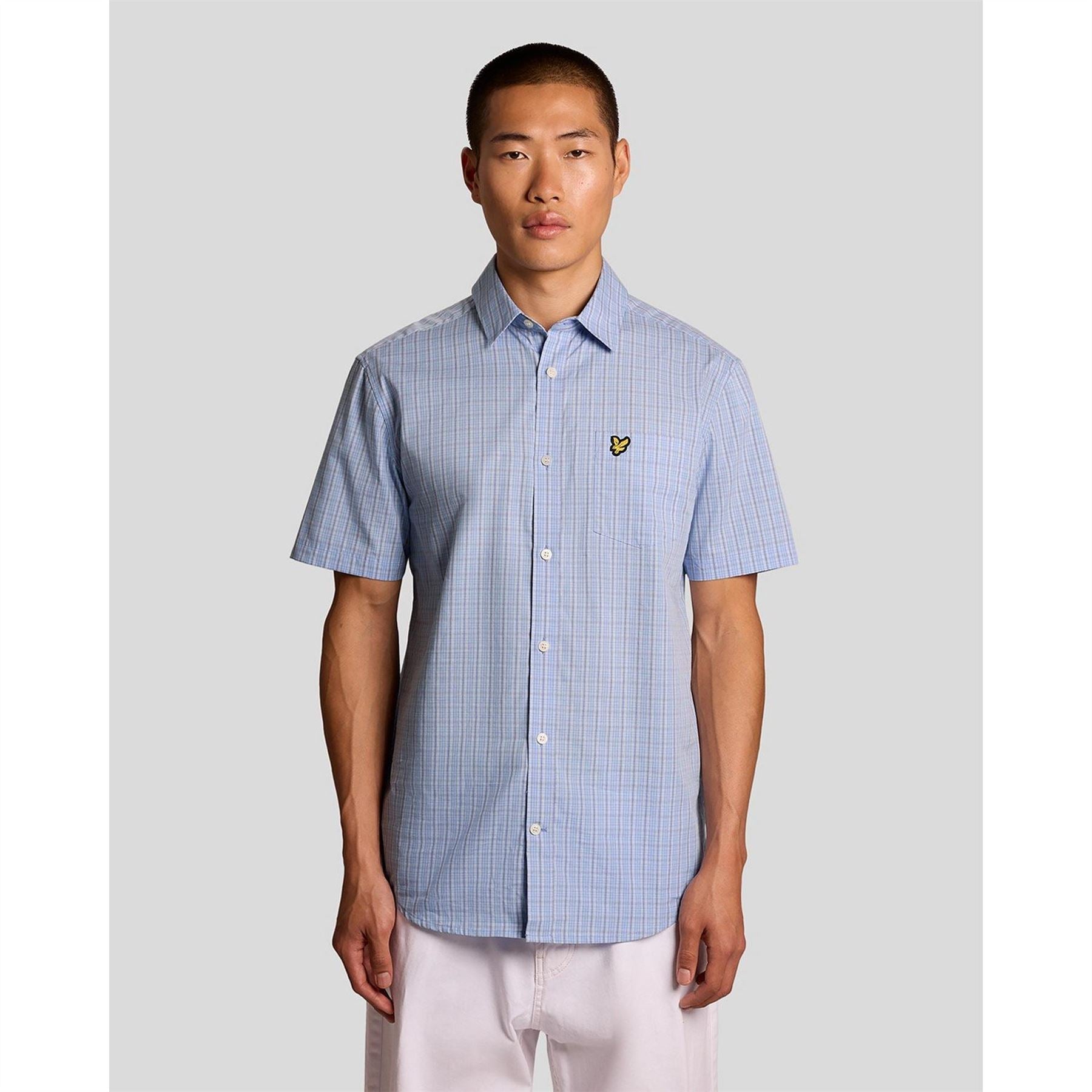 Lyle and Scott Patterned Short Sleeve Shirt