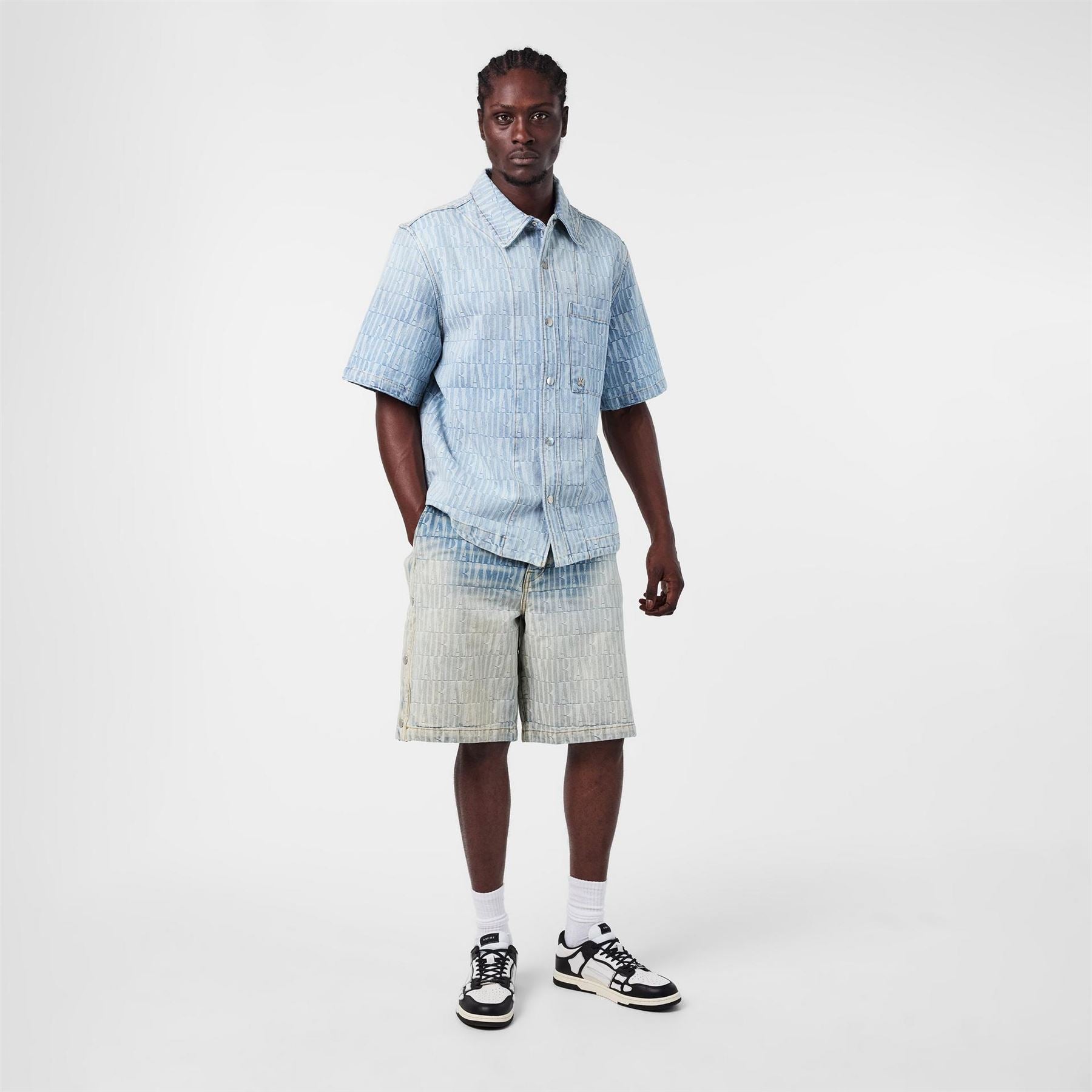 Amiri Jacquard Denim Shorts