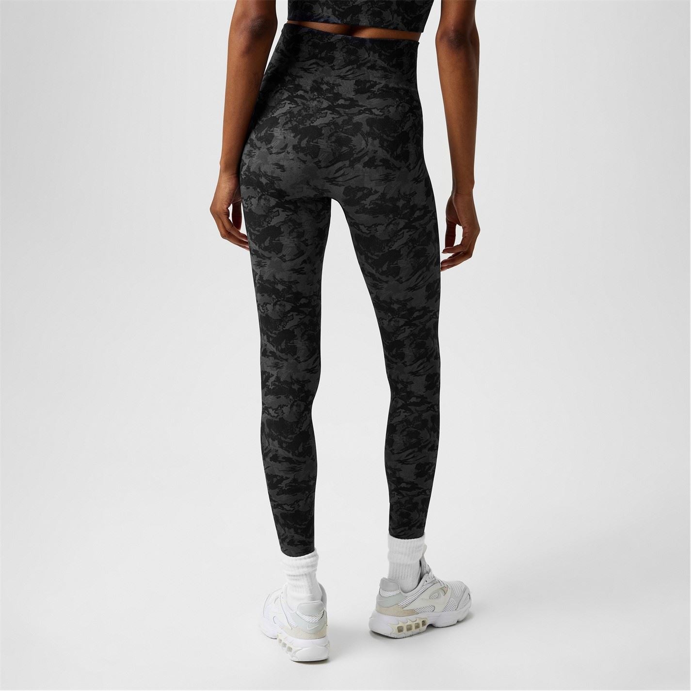 Everlast Womens High Rise Camo Seamless Leggings