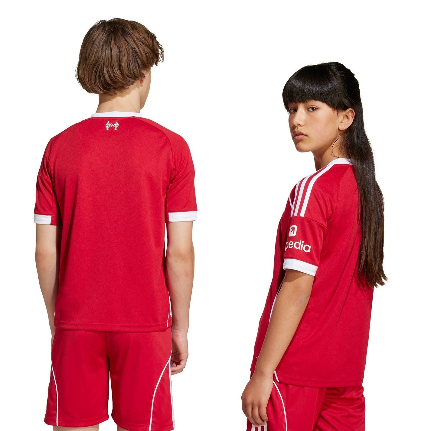 adidas Liverpool Home Shirt 2025 2026 Juniors