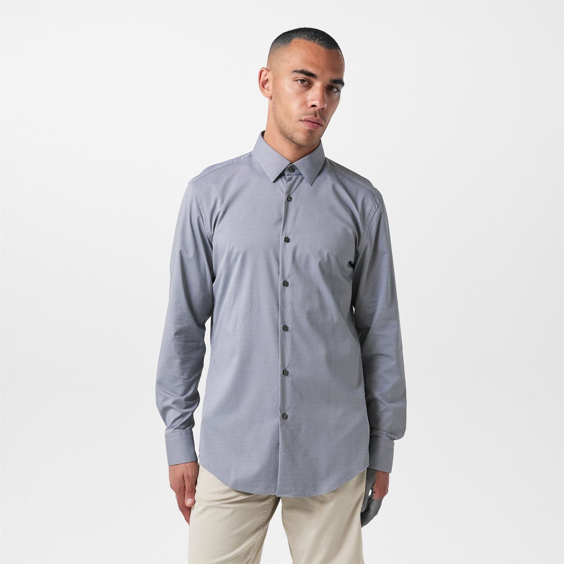 Boss Hbb Phank S Kentc1 Plain Long Sleeve Shirt