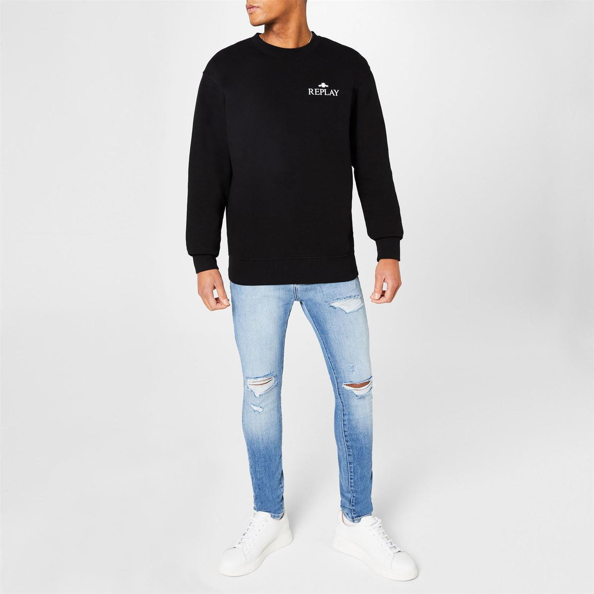 Replay Logo Crewneck Sweater