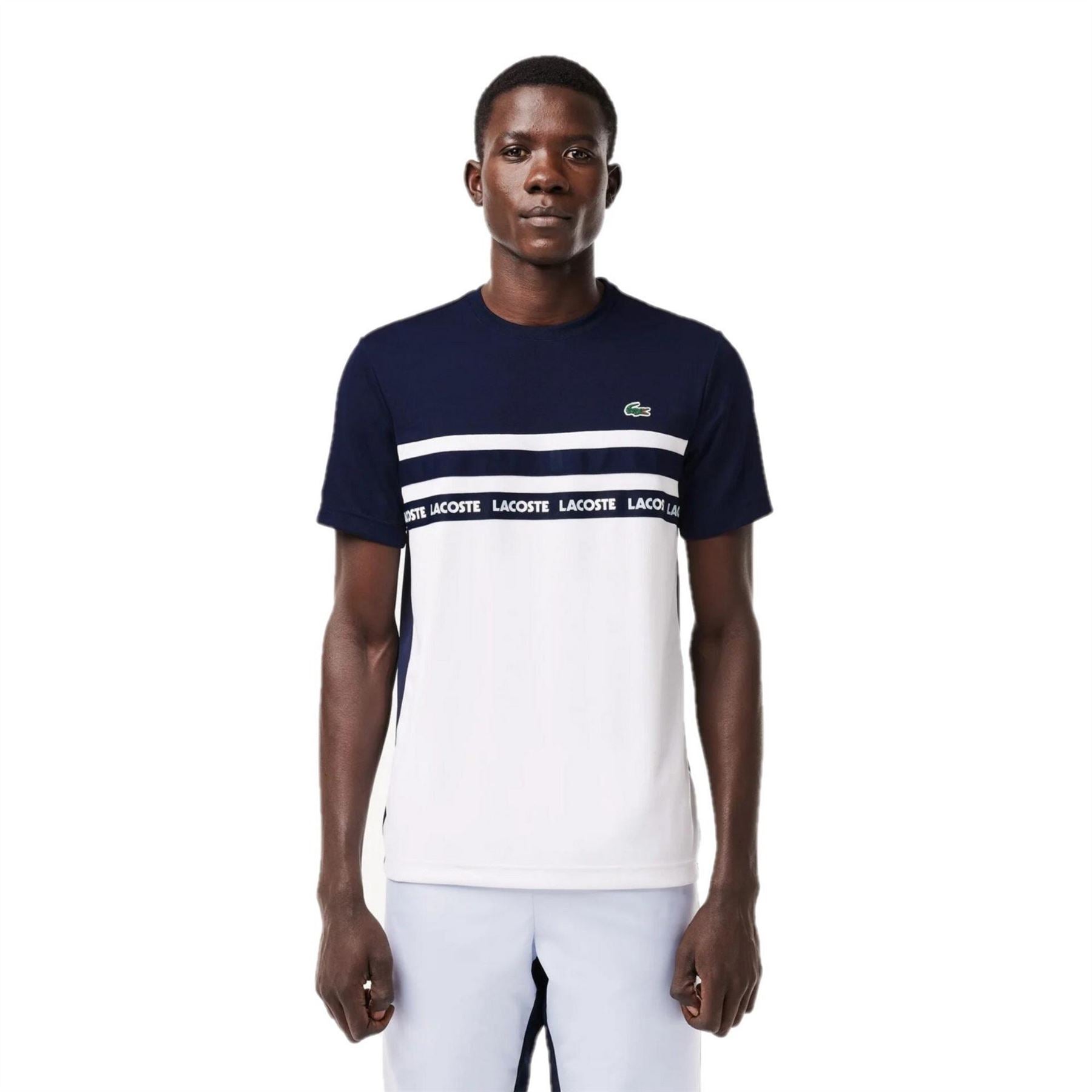 Lacoste Color Block Crew Neck Regular Fit T-Shirt