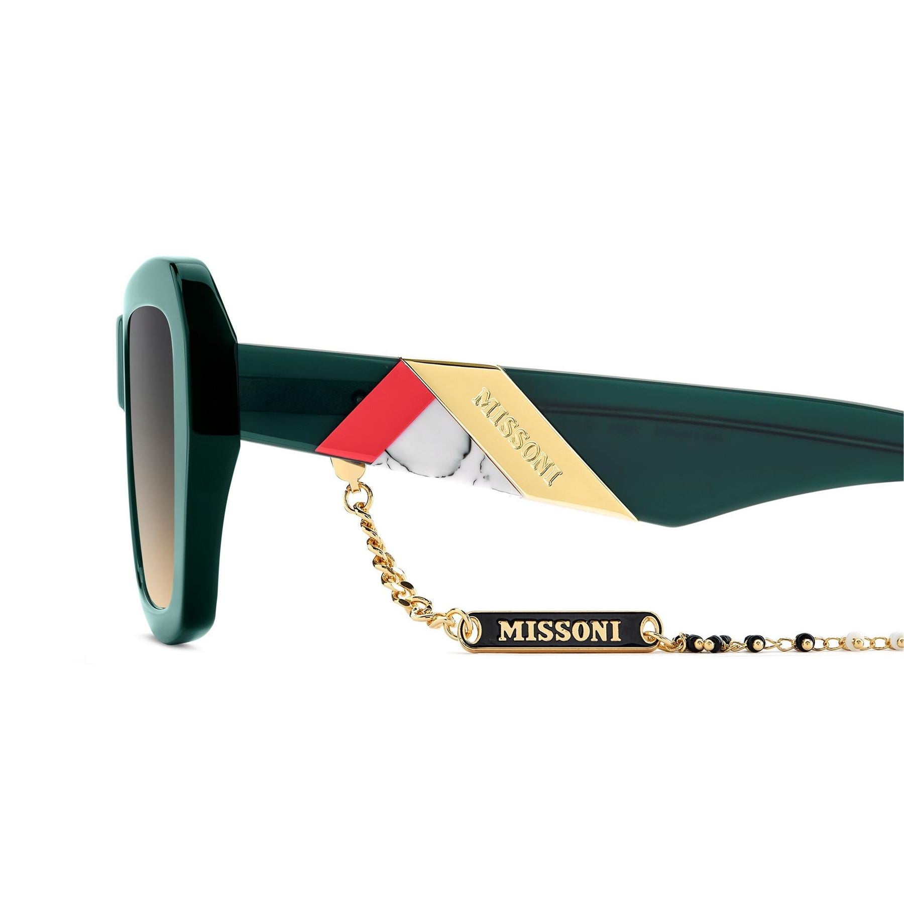 Missoni Rectangular Round Sunglasses